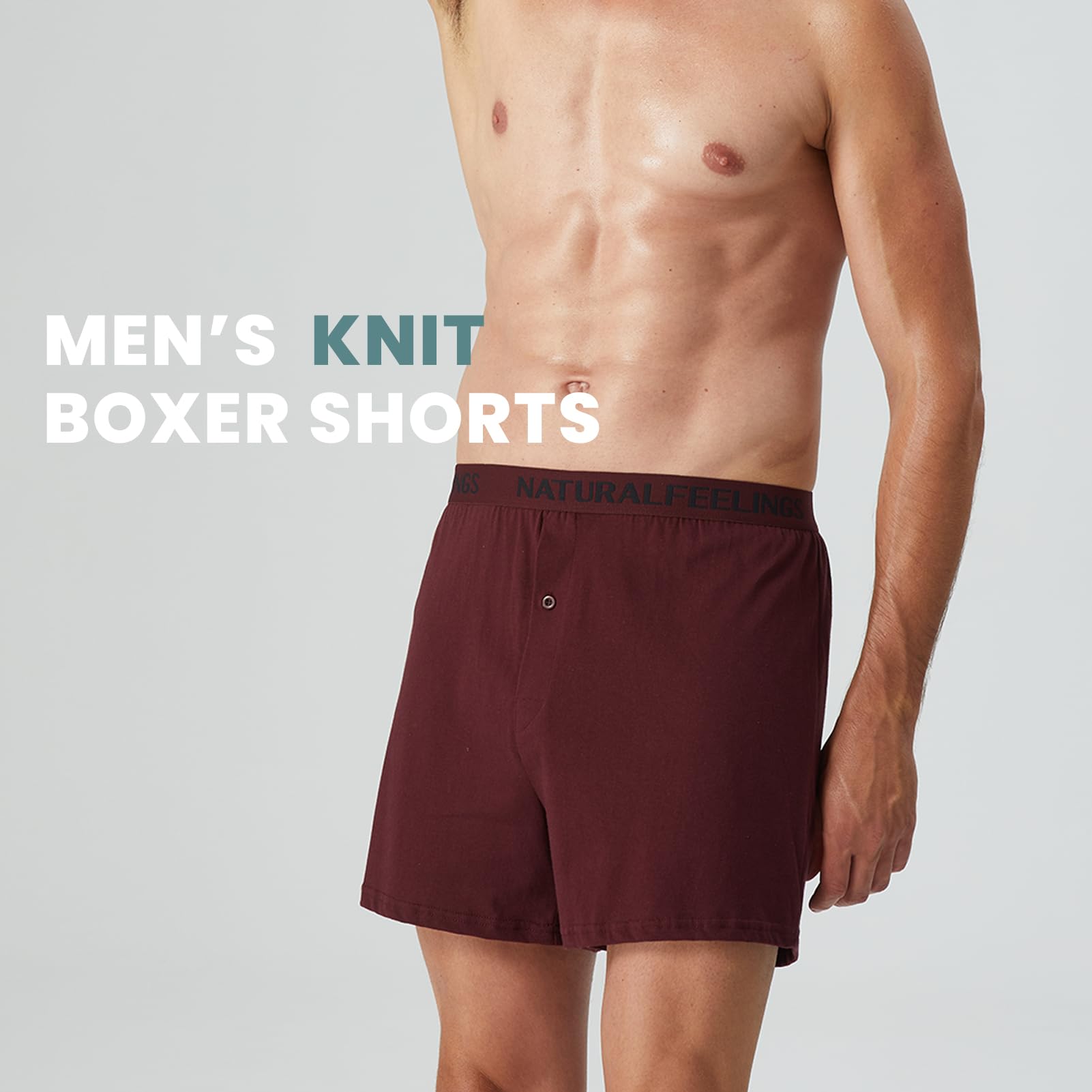**Men's Cotton Boxer Briefs - Soft Breathable Underwear for Everyday Comfort | Perfect for Work, Gym & Lounging**