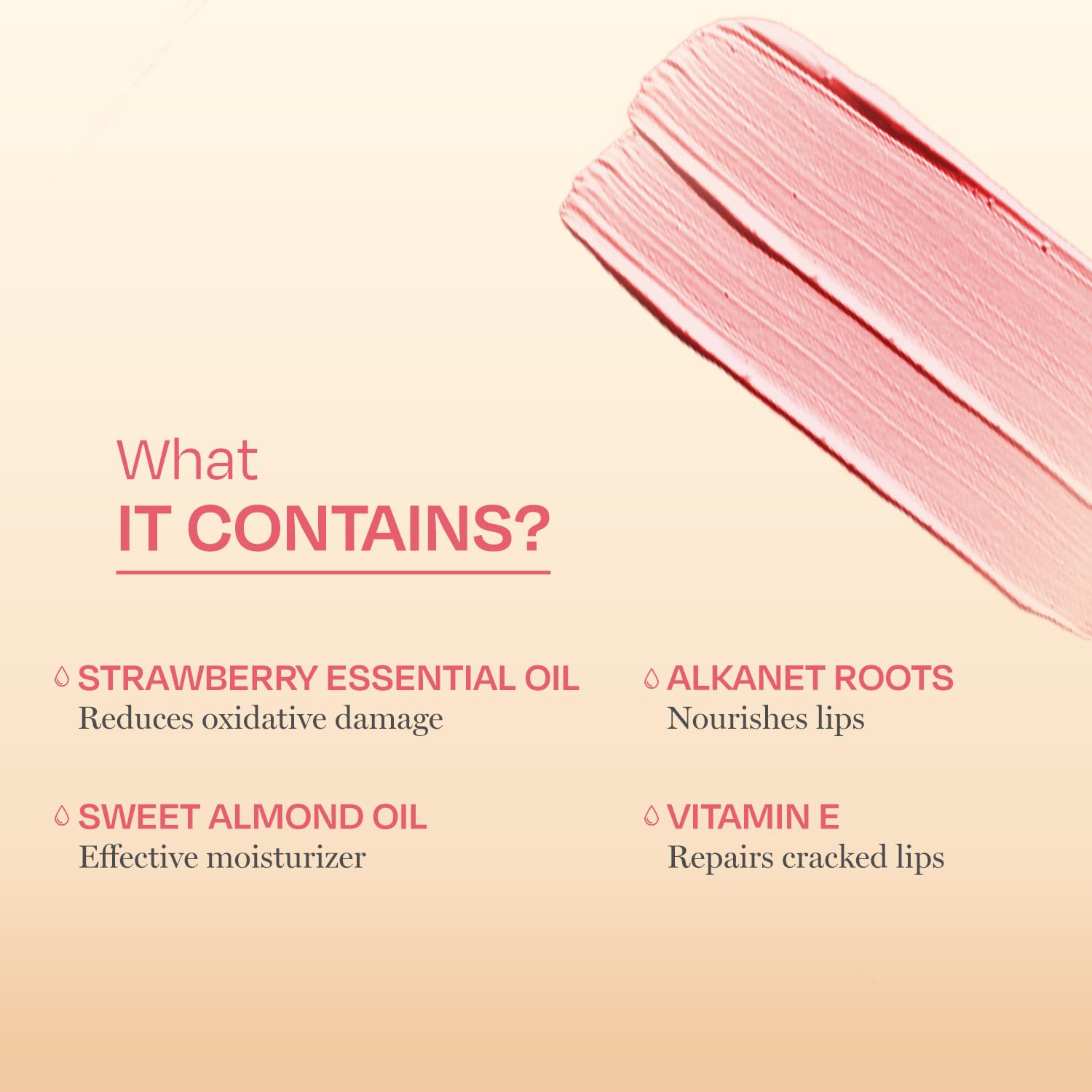 The Oil Chemist Strawberry Lip Balm with Vitamin E – Moisturizing, Non-Sticky Lip Treatment for Dry Lips | Fades Pigmentation & Dark Spots | Soft, Smooth Lips with Natural Strawberry Flavor | 10ml | Perfect for Winter Care, Daily Hydration & Makeup Prep
