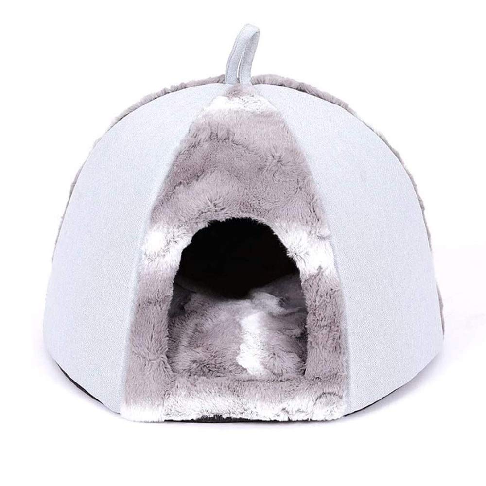 Cozy Self-Warming Pet Bed for Dogs & Cats - Soft Cave House Tent with Warm Fleece Lining | Perfect for Indoor Sleeping, Cuddling & Anxiety Relief