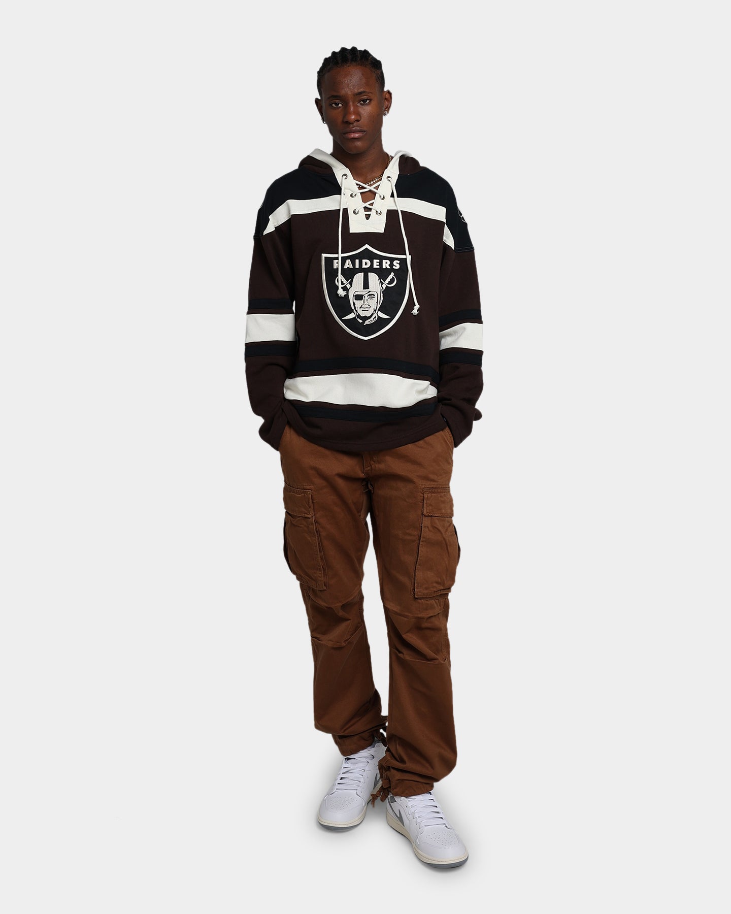 47 Brand Las Vegas Raiders Superior Lacer Hoodie Brown - NFL Fan Apparel for Game Day & Casual Wear