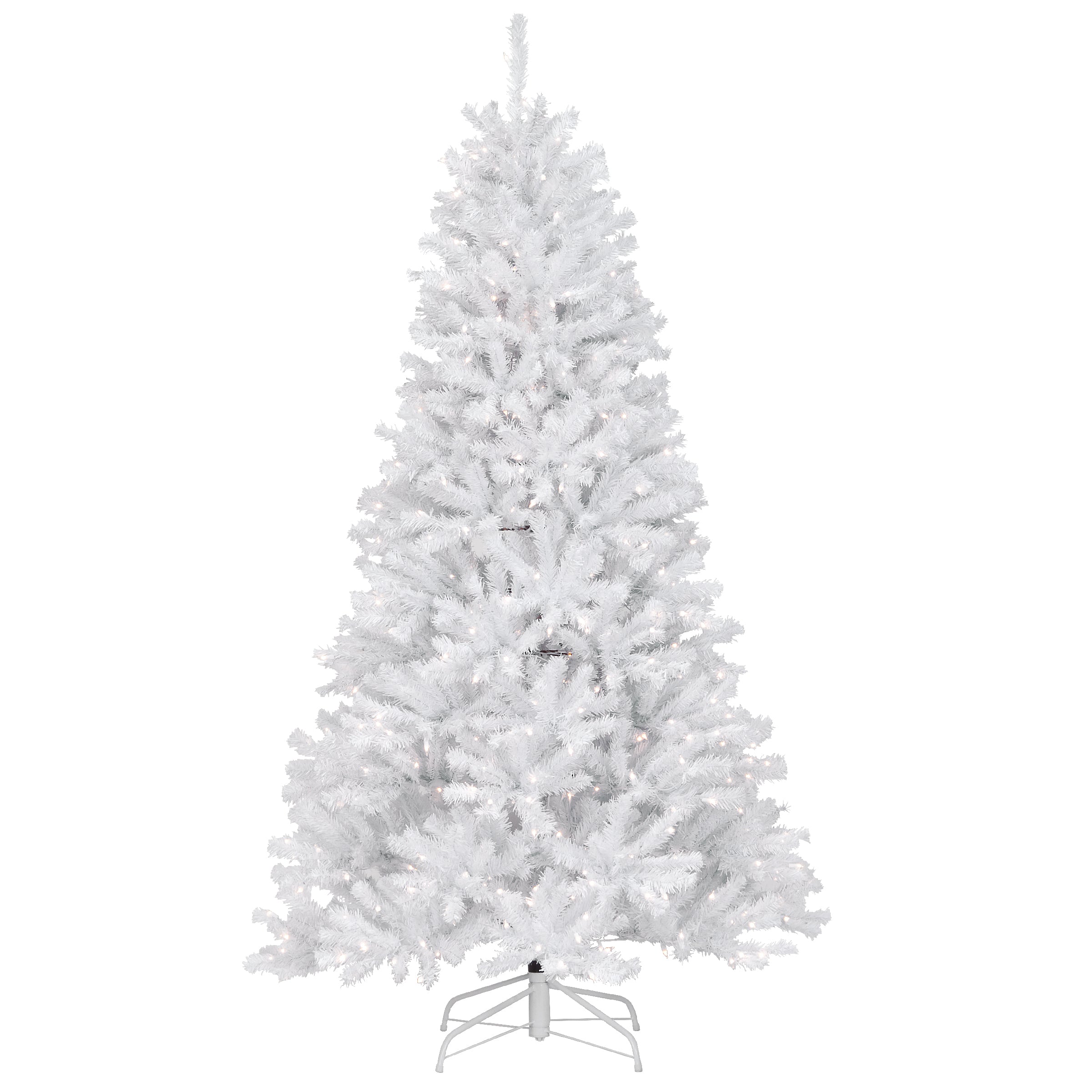 7 ft. Pre-Lit North Valley Spruce Artificial Christmas Tree with 500 Clear LED Lights - Perfect for Living Room, Office & Holiday Decorations