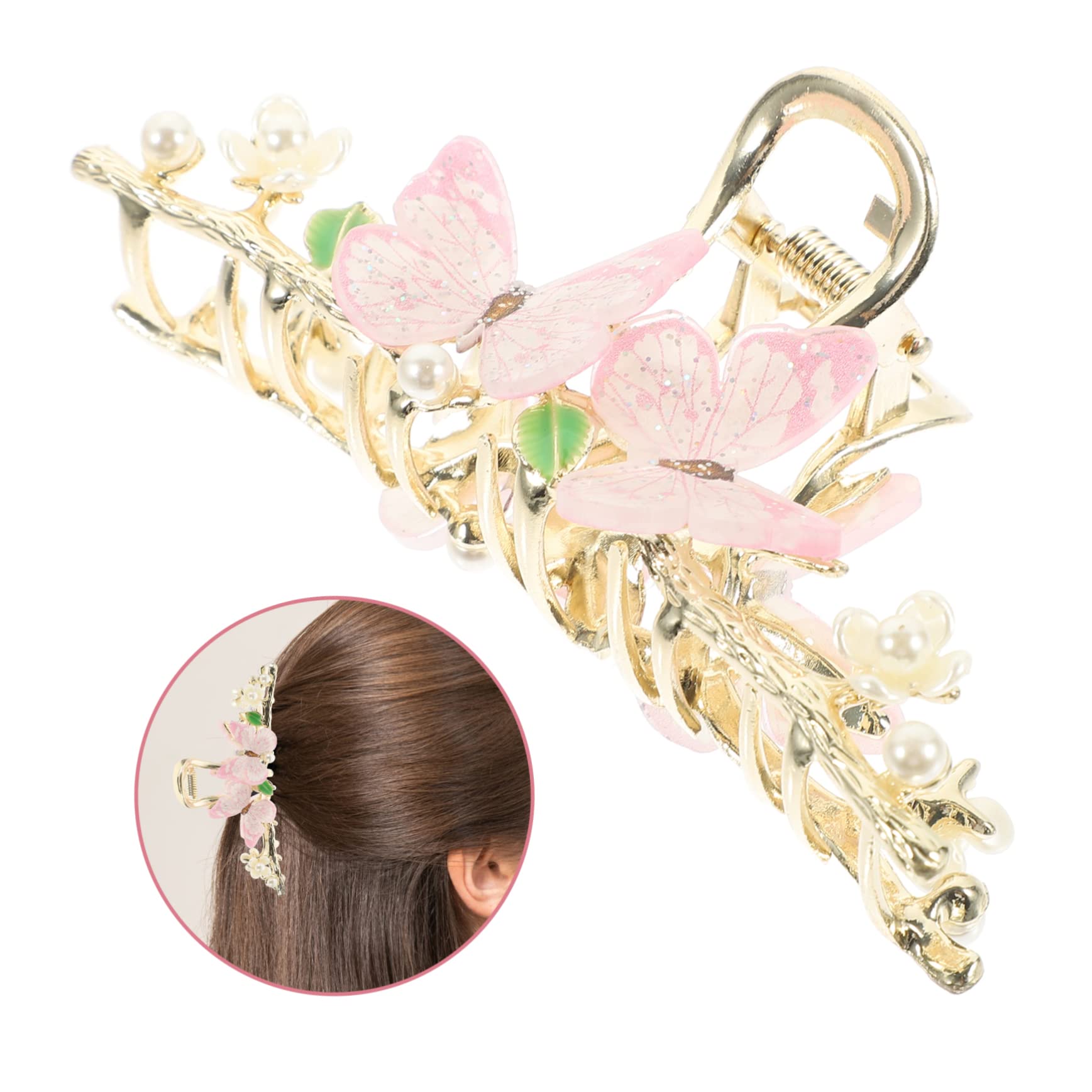 BIUDECO Large Butterfly Hair Clips for Women & Girls - Decorative Claw Clips for Thick Hair - Perfect for School, Parties, Weddings & Everyday Hairstyles