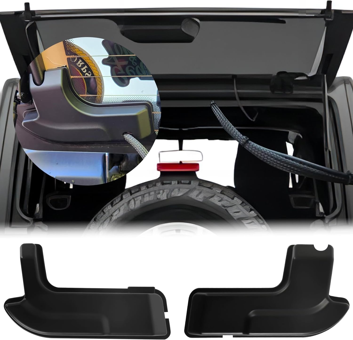 Jeep Wrangler (JL) & 4xe Rear Window Defogger Protective Cable Cover - Compatible with 2018-2024 Models | Interior Accessories | Prevents Damage & Enhances Safety for Winter Driving & Off-Road Adventures