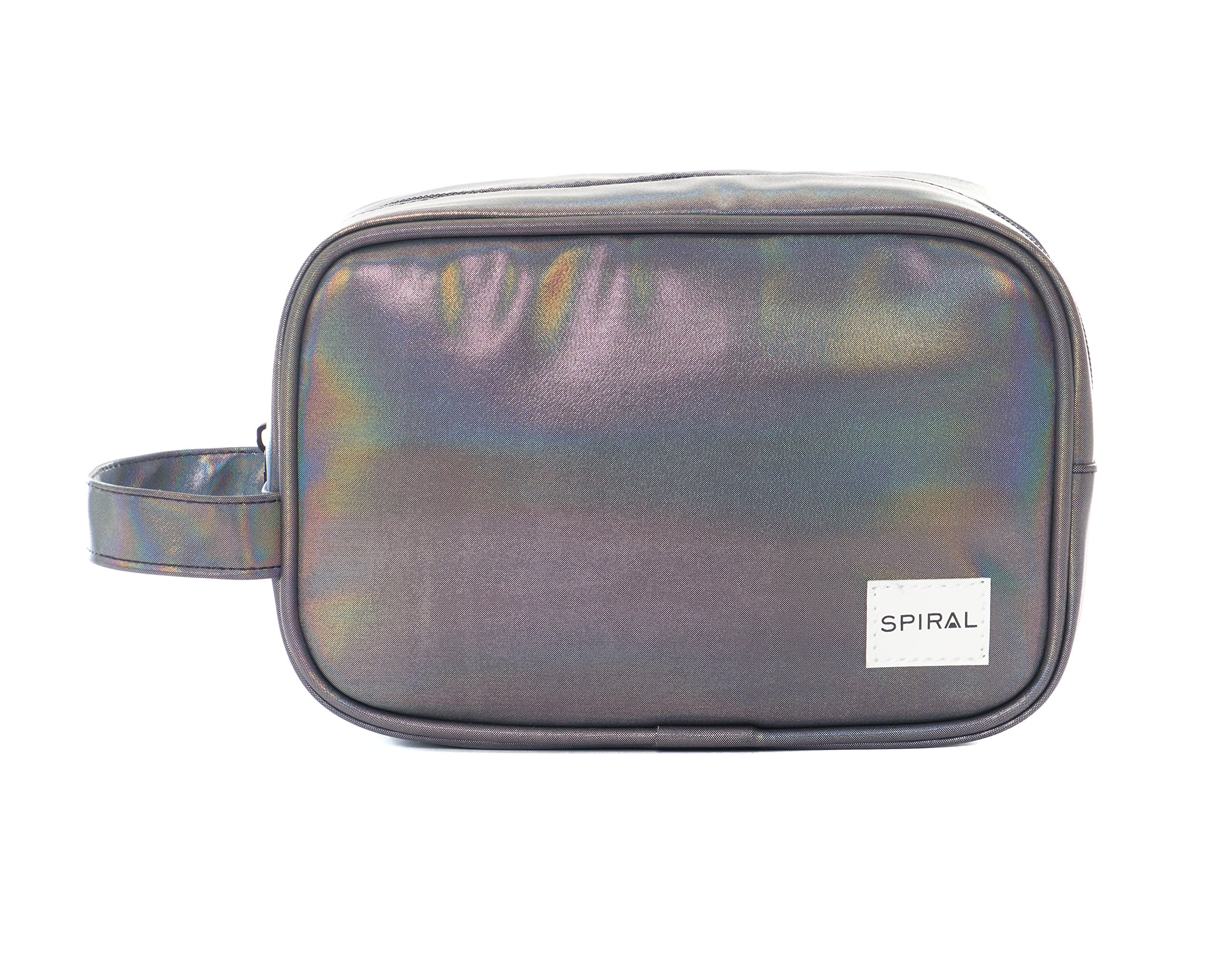 Spiral Unisex Portland Makeup Wash Bag - Chrome Rave Cosmetic Organizer (One Size) - Perfect for Travel, Gym & Festival Essentials