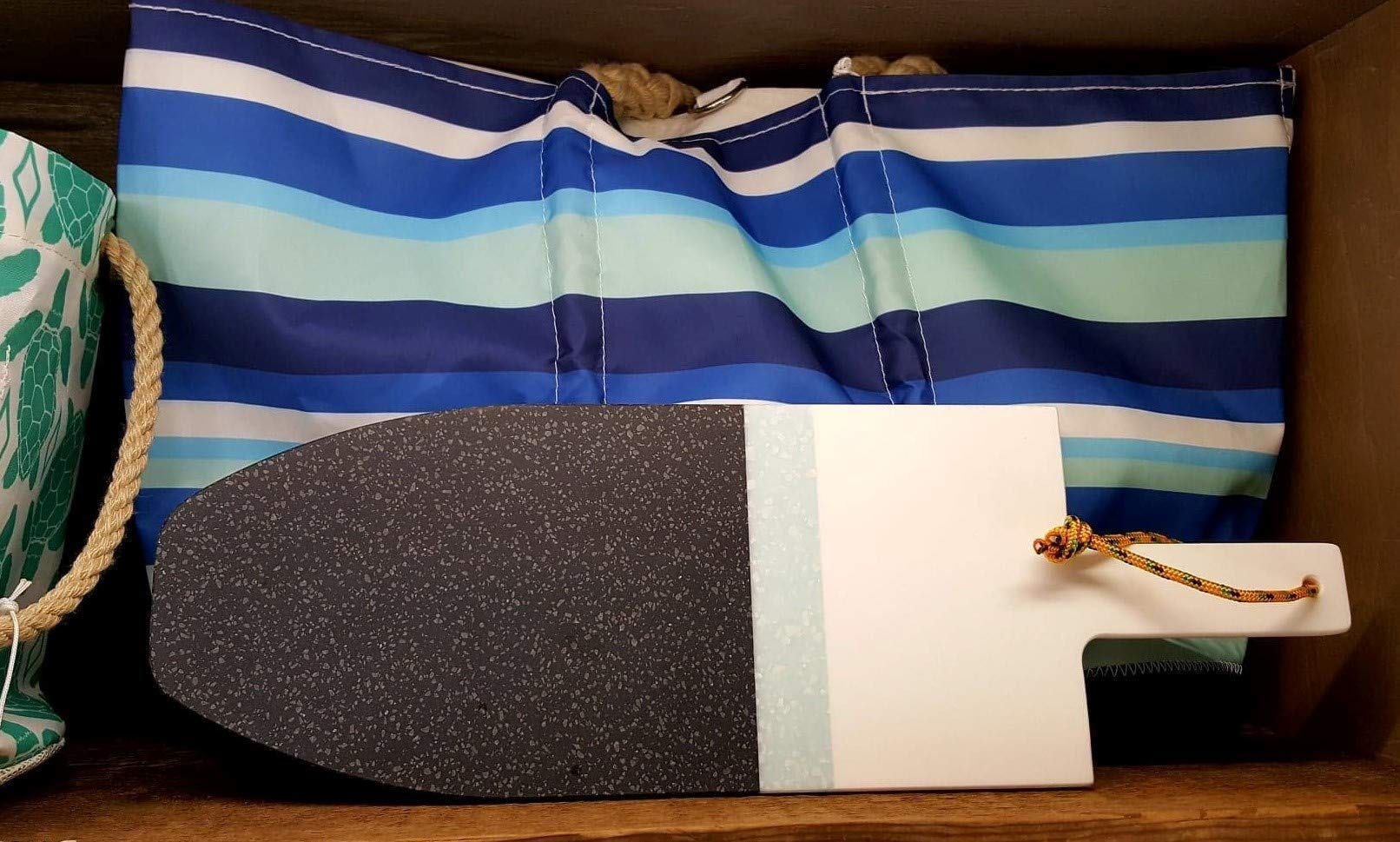 Premium Reclaimed Lobster Buoy Solid Surface (Corian) Cutting Board & Serving Tray - Durable Kitchen Essential for Seafood Prep, Charcuterie & Entertaining