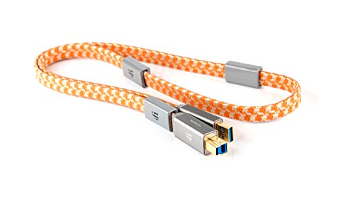 Premium iFi Mercury3.0 Audiophile USB 3.0 A to B Cable - High-Speed Data & Lossless Audio Transfer (0.5m) - Perfect for DACs, Studio Monitors & Hi-Fi Systems