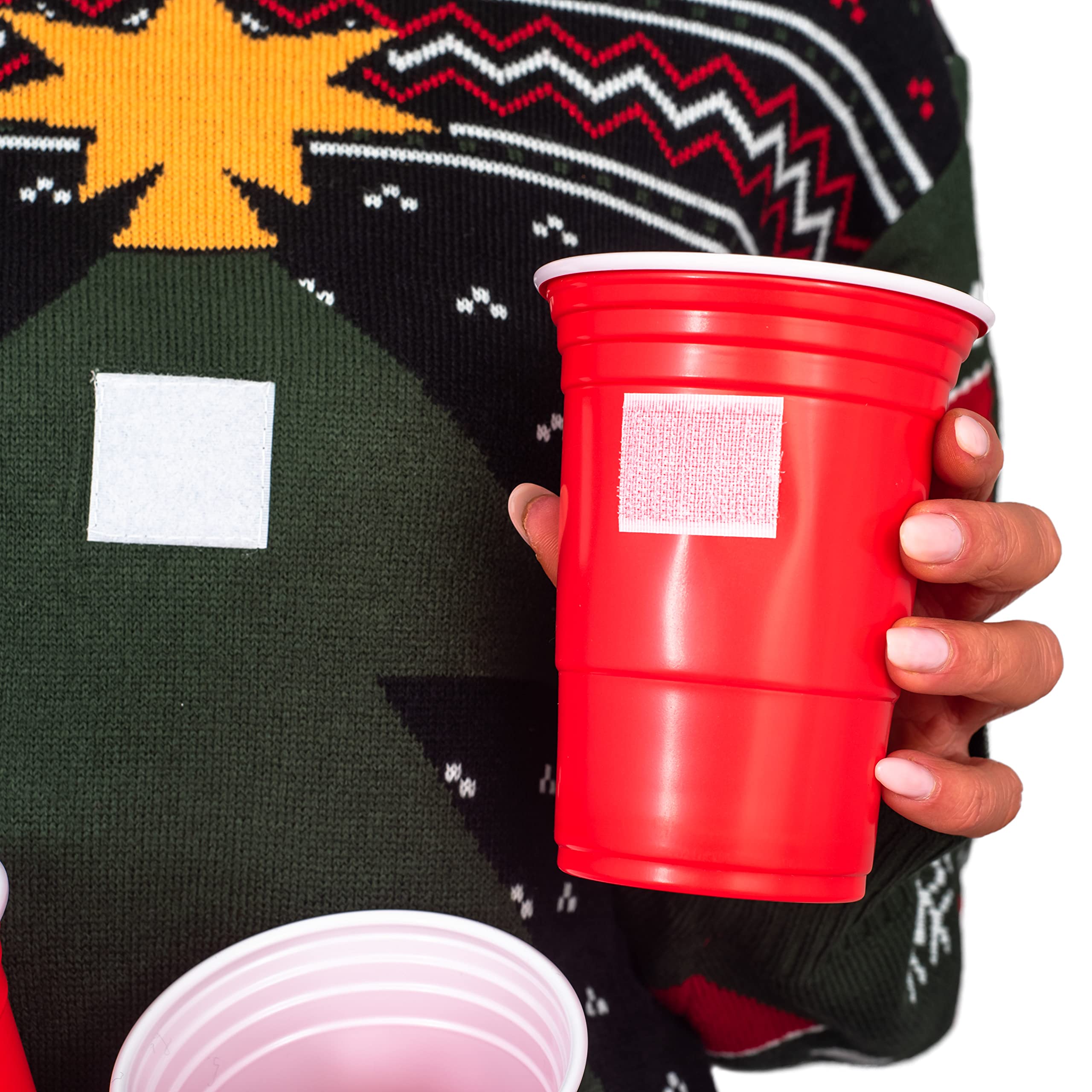 3D Beer Pong Ugly Christmas Sweater - Funny Holiday Party Outfit for Xmas Pub Crawl & Festive Gatherings