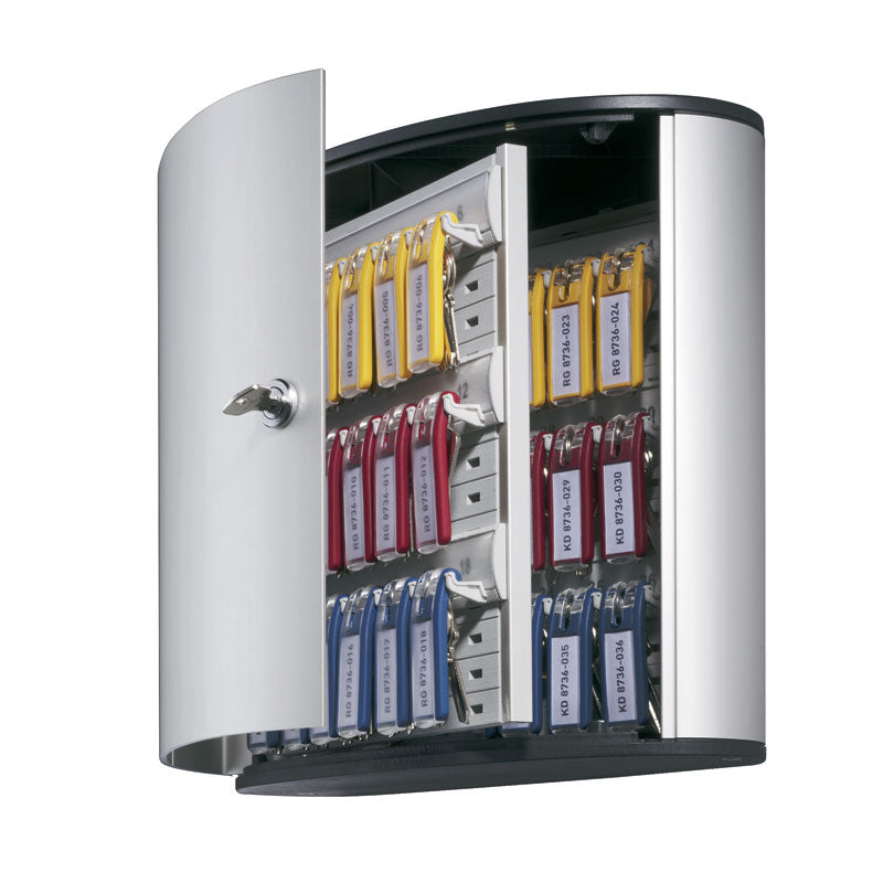 36-Key Deluxe Key Vault - Secure Key Organizer for Home, Office & Travel | Durable Metal Key Storage Box with Lock