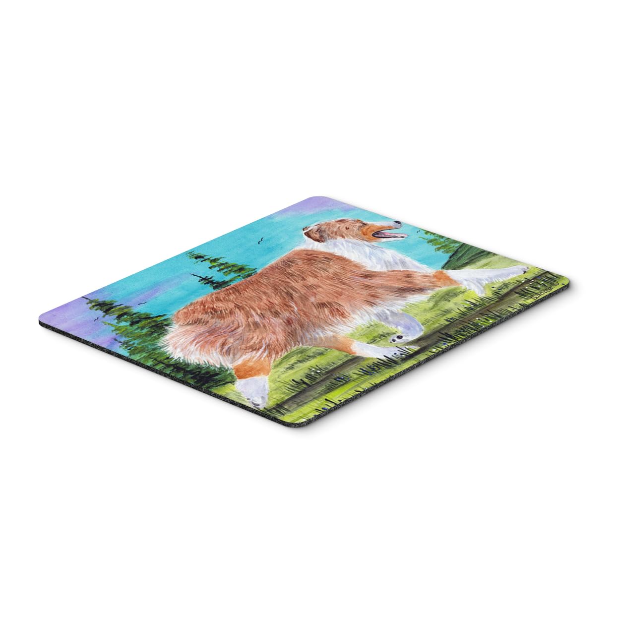 Australian Shepherd Mouse Pad & Trivet - Washable Large Non-Slip Desk Mat for Home Office, Gaming, Computer & Laptop Use | Perfect Work Surface & Hot Pad Protector for Kitchen & Workspaces