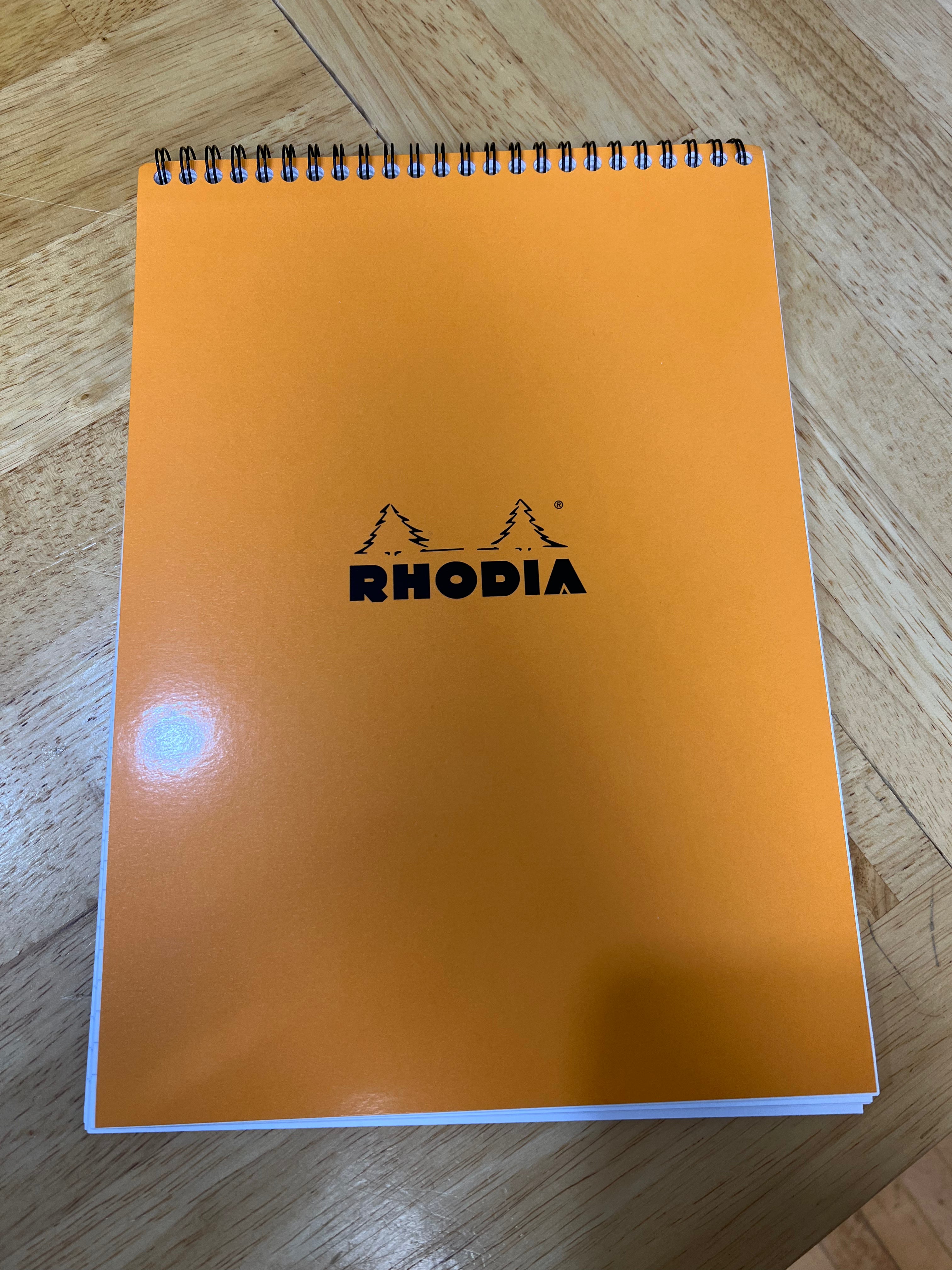 Rhodia No. 18 Top Wire Bound Notebook - Lined Paper Without Margins - Perfect for Journaling, Sketching & Note Taking