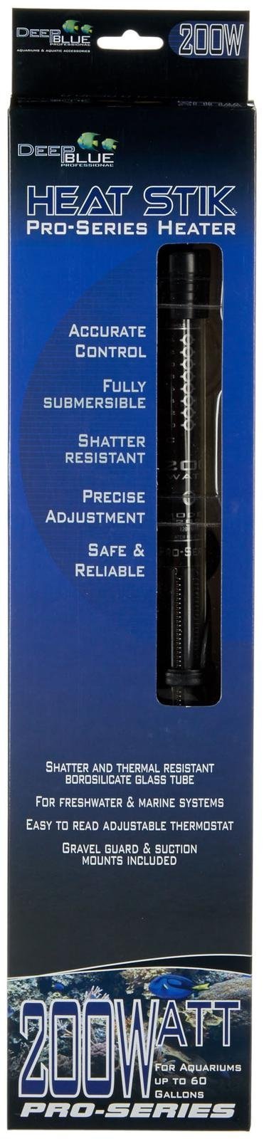 ADB12820 200W Quartz Heater for Aquariums - Fast Heating Fish Tank Heater with Adjustable Thermostat | Perfect for Freshwater & Saltwater Tanks, Reptile Terrariums & Hydroponic Systems