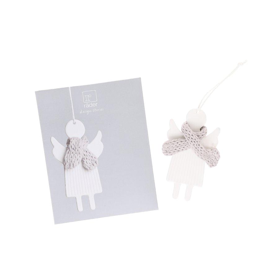 NANKAI TSUSHO Christmas Porcelain Ornament - 10cm Winter Friends Angel Figurine (25g) - Perfect for Holiday Tree Decorations, Gift Giving & Festive Home Decor