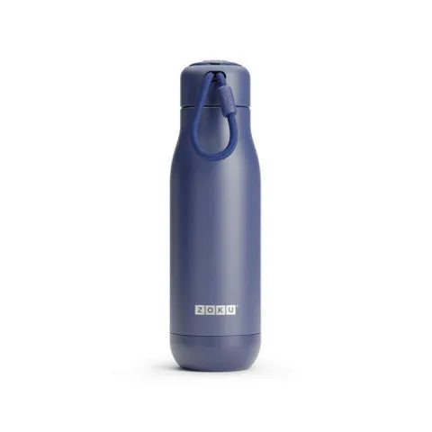 Zoku 500ml Stainless Steel Water Bottle - Insulated, Leak Proof, BPA Free - Perfect for Gym, Hiking & Outdoor Activities