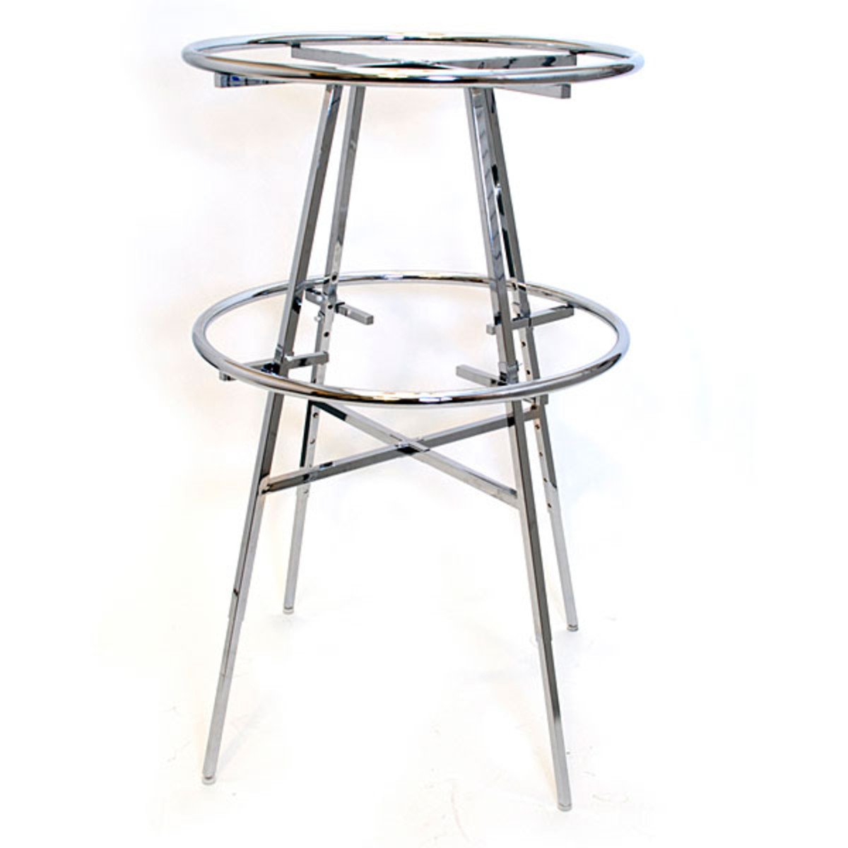42 Add-On Ring for Round Rack - Chrome Plated Heavy Duty Shelf Organizer - Perfect for Kitchen, Bathroom, Garage & Closet Storage Organization