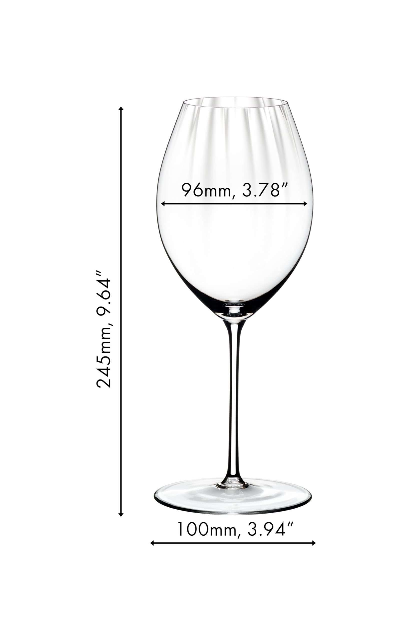 Riedel Performance Shiraz Wine Glass Set - Premium Crystal Red Wine Glasses for Shiraz & Bold Reds - Perfect for Dinner Parties, Wine Tasting & Gift Giving