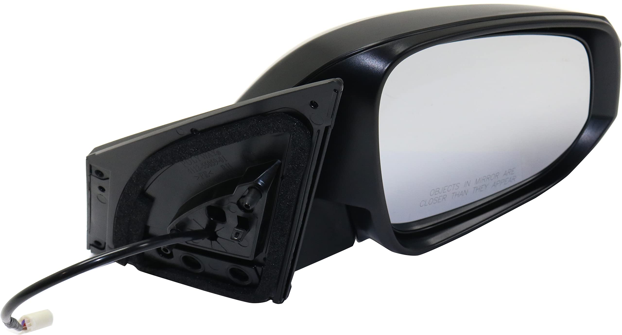 Kool Vue Power Non-Heated Side Mirrors for 2015 Toyota RAV4 - Driver & Passenger Replacement - Textured Finish - North America Built (November 2014+) - Perfect for Off-Roading, City Driving & Parking Assistance