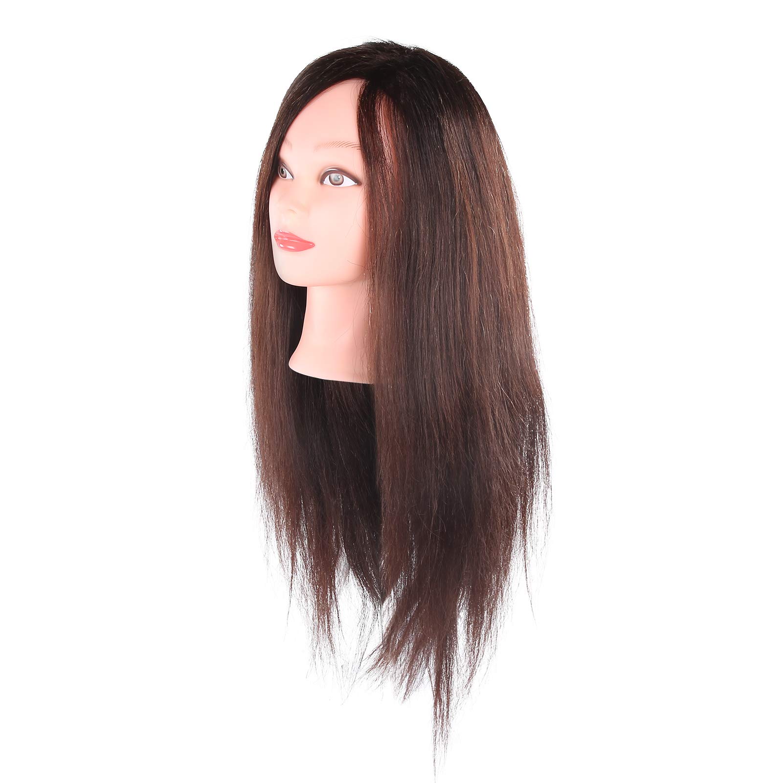 Professional Mannequin Head with Hair for Cosmetology Training - 25.6