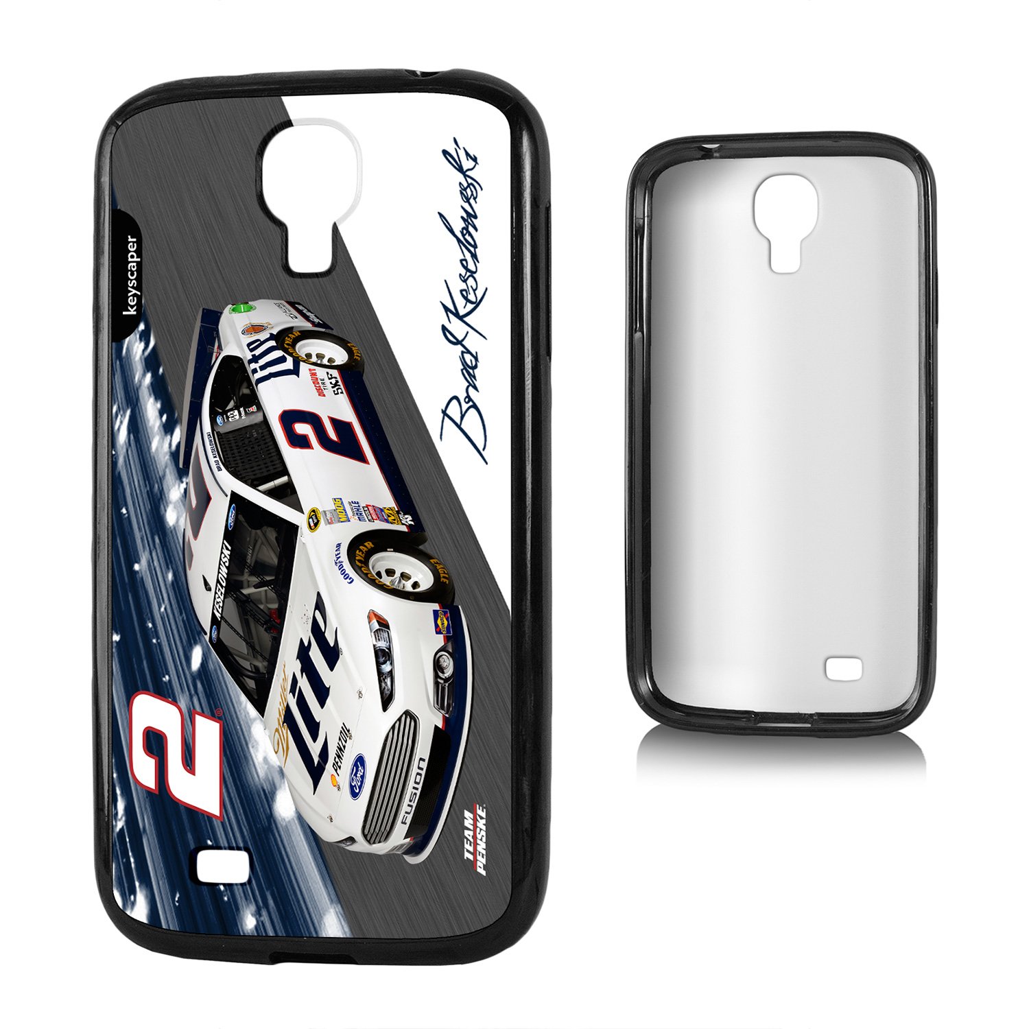 Keyscaper Samsung Galaxy S4 Phone Case - Brad Keselowski 02MILZ Design | Durable Protective Cover for Everyday Use & Sports Fans