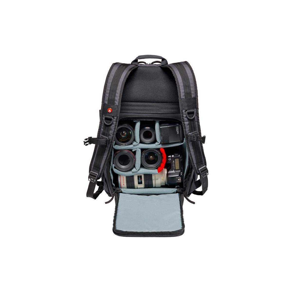 Manfrotto Manhattan Mover-50 Waterproof Camera Backpack for DSLR & Accessories - Multiuse Photography Bag with Laptop/Tablet Compartment & Tripod Holder - Perfect for Travel, Hiking & Professional Photoshoots