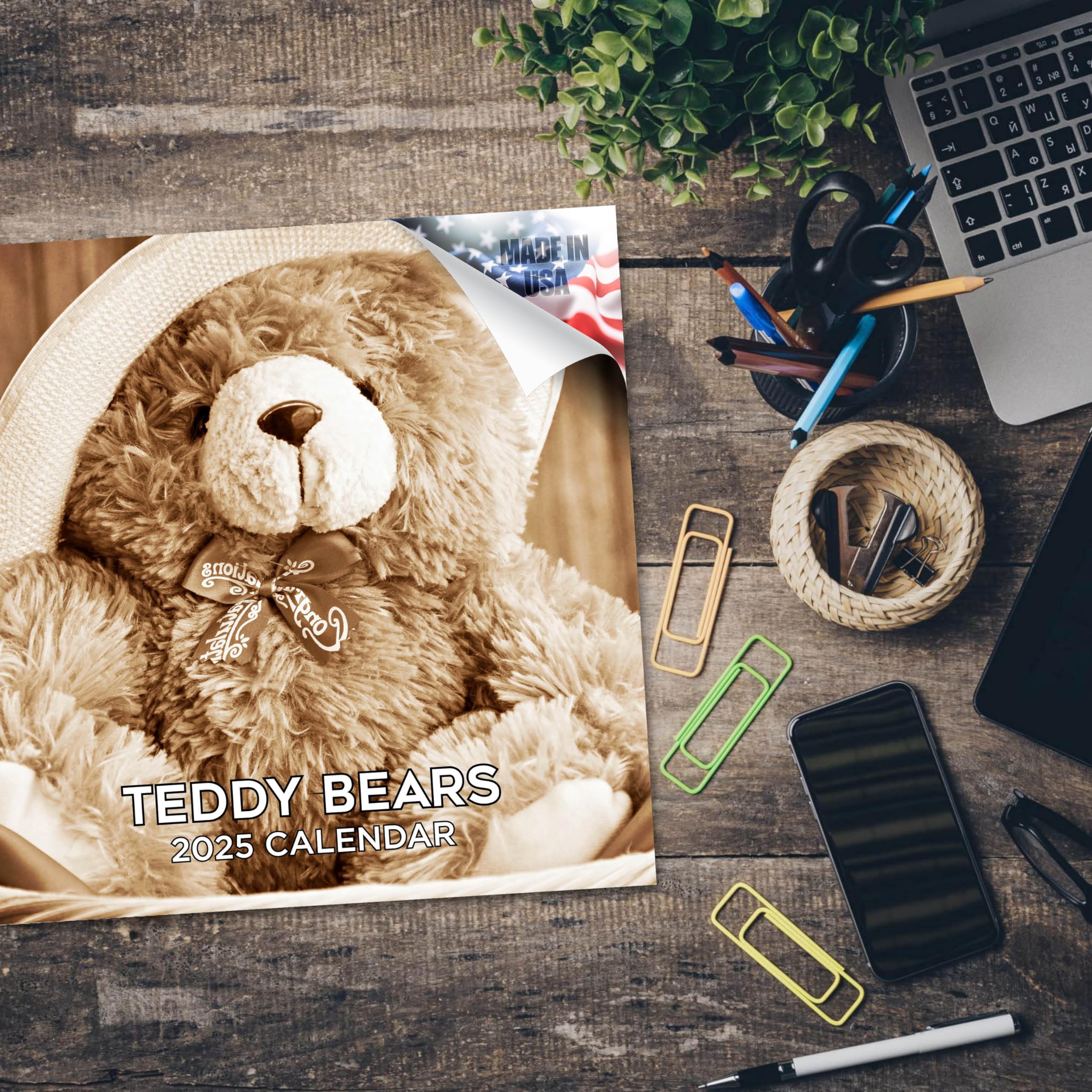 2024-2025 Teddy Bear Wall Calendar - 12