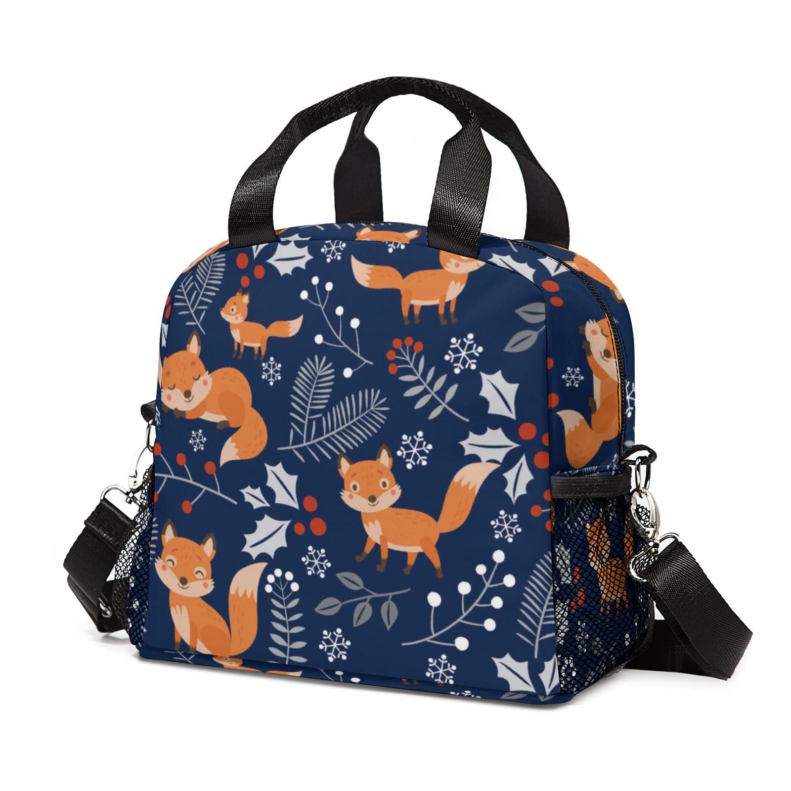 Insulated Fox Lunch Bag for Women - Leakproof Freezable Cooler Lunch Box, Thermal Work Lunch Tote for Office, School & Picnic | Cute Animal Design for Women's Meal Prep & Outdoor Activities
