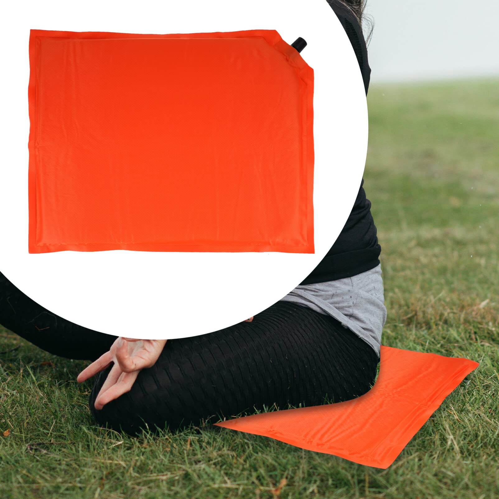 **BESPORTBLE Inflatable Seat Pad – Portable Memory Foam Cushion for Wheelchair, Car, Airplane, Office & Outdoor Camping | Non-Slip Stadium Seat for Hiking, Backpacking & Travel**    *(Use Cases: Perfect for long flights, road trips, outdoor events, stadium games, office chairs, and wheelchair comfort.)*