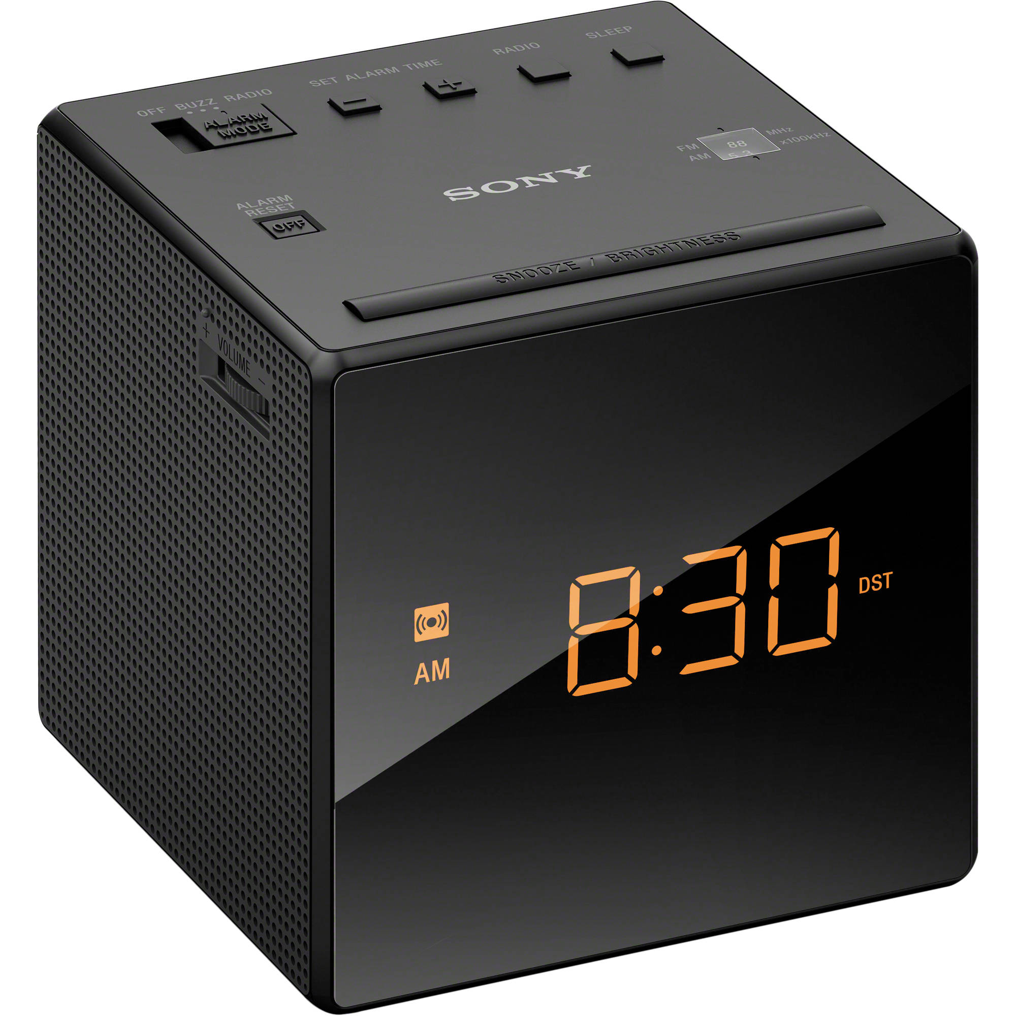 Refurbished SONY ICFC1 Alarm Clock Radio with Home Essentials Warranty - Perfect for Bedroom, Office, and Travel Use