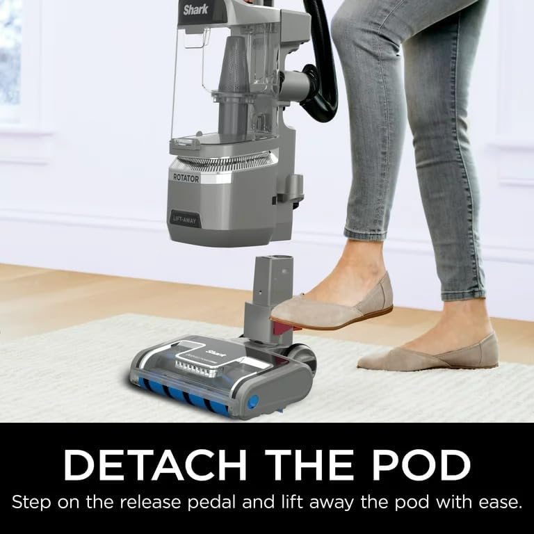 Shark LA500 Rotator Lift-Away DuoClean Upright Vacuum with Self-Cleaning Brushroll - Powerful Pet Hair Pickup, HEPA Filtration, 0.89 Qt Dust Cup - Ideal for Carpets, Hard Floors & Pet Owners