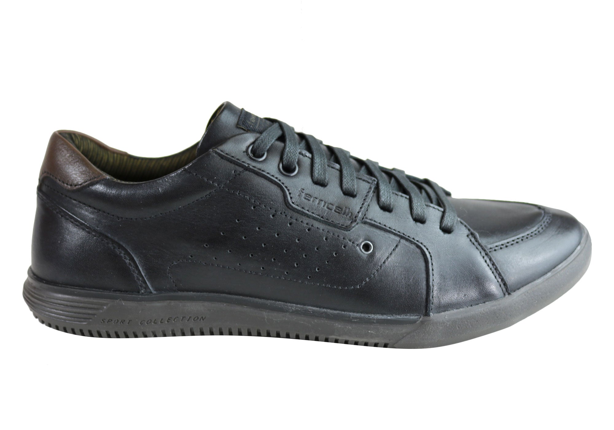 Ferricelli Fabian Men's Leather Lace-Up Casual Shoes - Handcrafted in Brazil - Perfect for Office, Dating & Everyday Wear