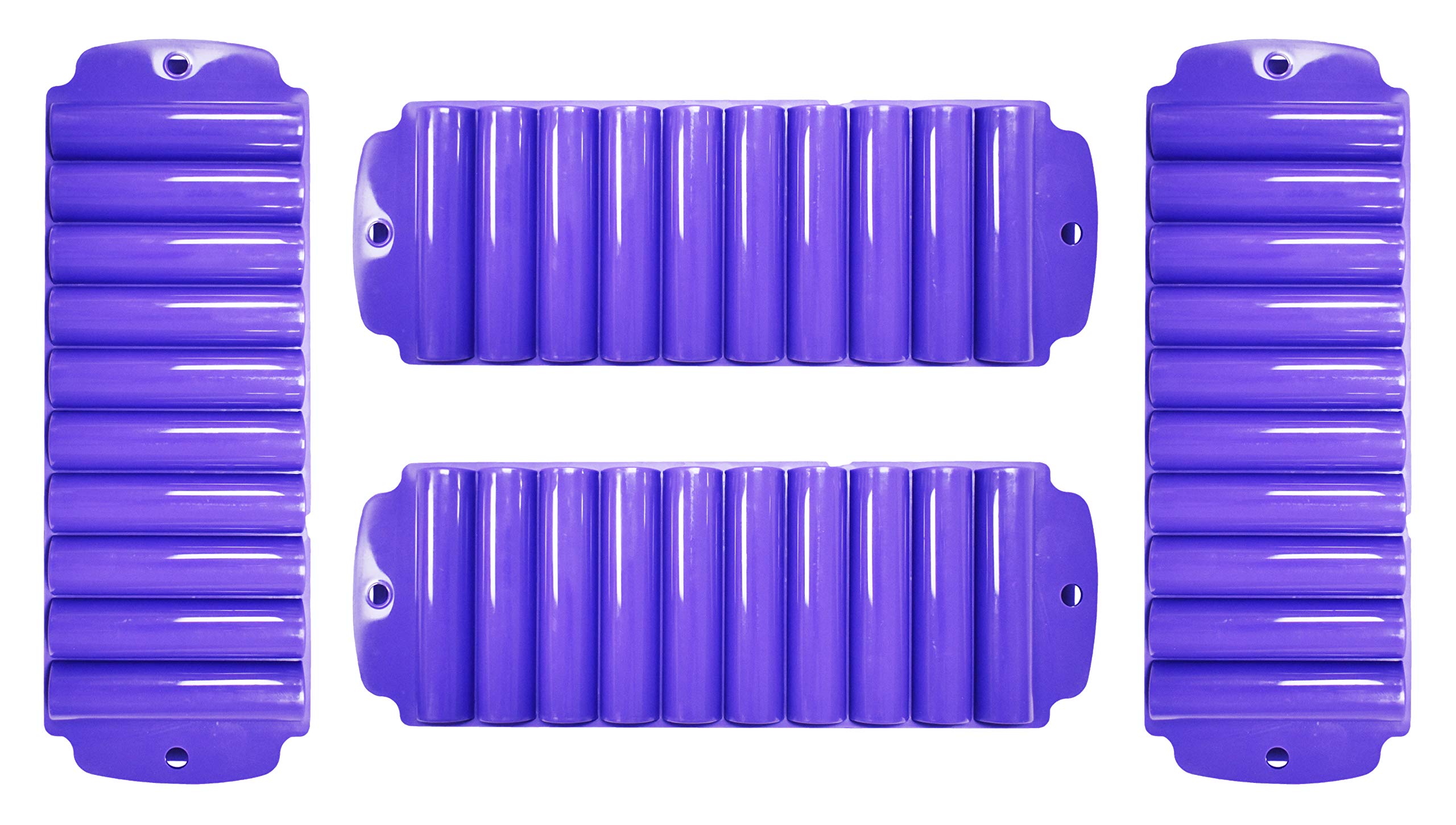 4-Pack Purple Ice Roll Trays - Perfect for Water Bottles, Bars, Cocktails, Sports Drinks & Soda Bottles | Reusable Silicone Ice Cube Molds for Parties, Home Bars & Outdoor Activities