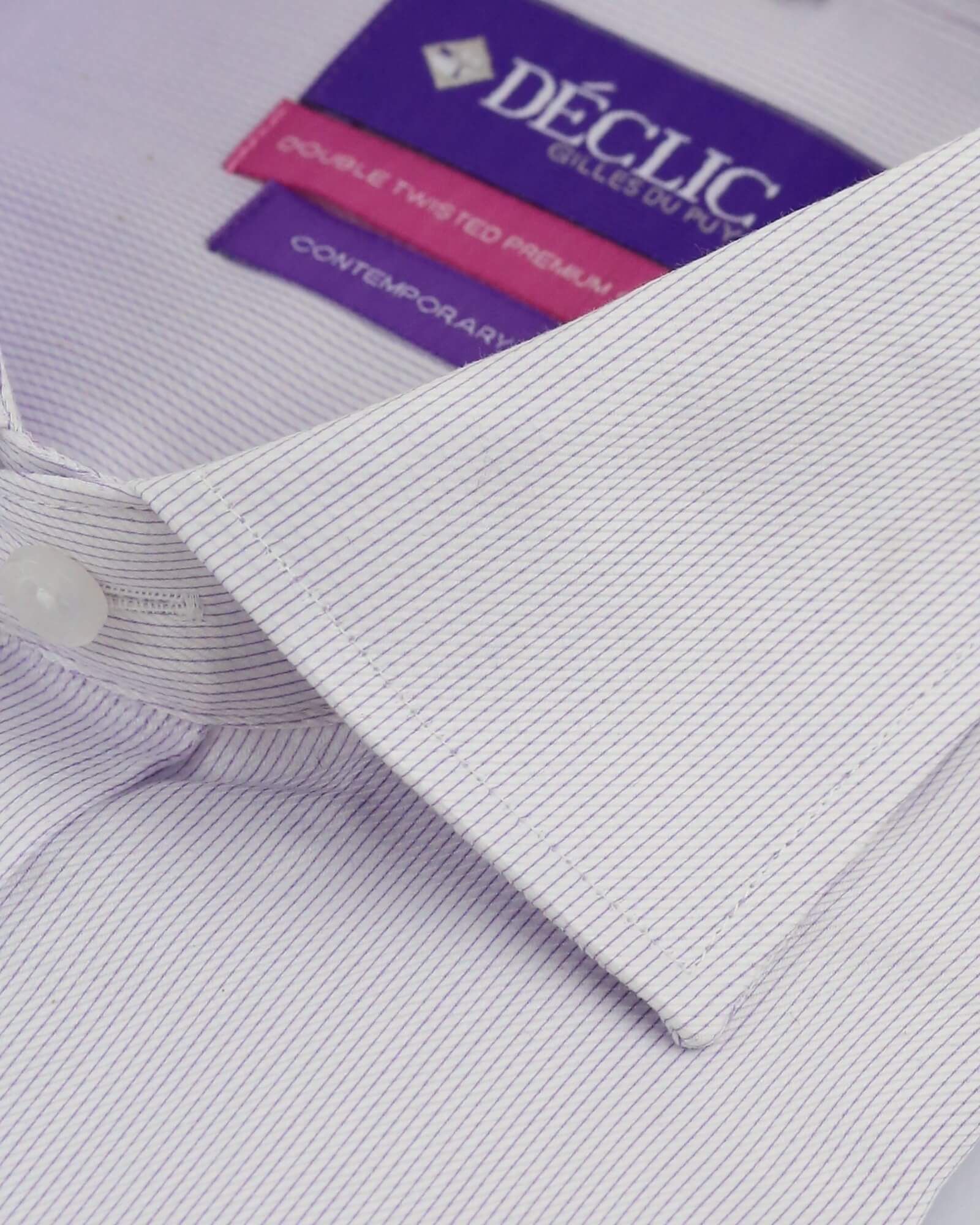 DÉCLIC Rupert Textured Shirt for Men | Soft Mauve Button Down Shirt | Casual Office Wear & Date Night Outfit