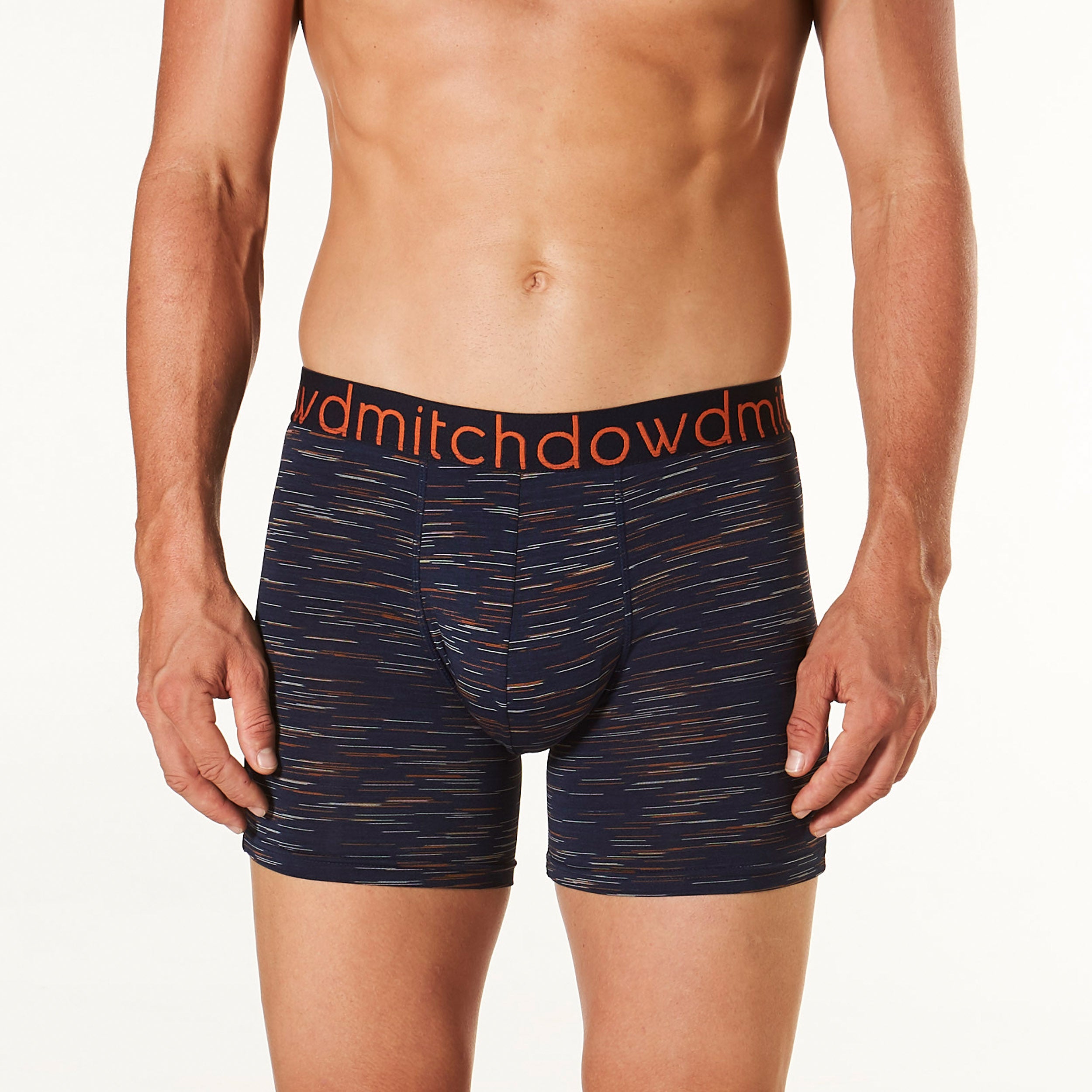 Men's Active Long Leg Trunk - Comfortable Everyday Underwear for Sports & Workout - Navy Blue Sunset Heather - Perfect for Gym, Running & Daily Wear