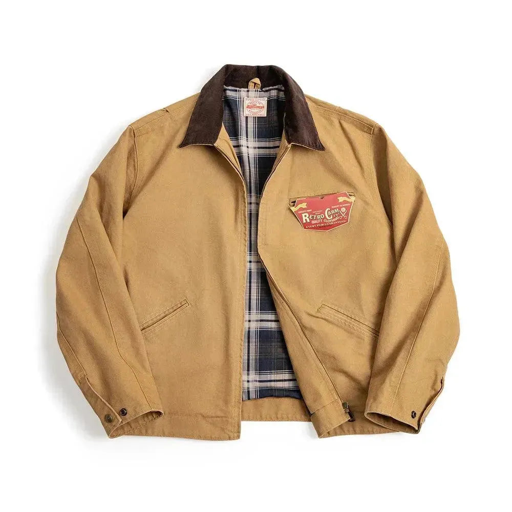 Men's Street Style Harrington Jacket - Lightweight Windbreaker for Casual Wear & Outdoor Activities | Urban Fashion, Spring & Fall Outerwear