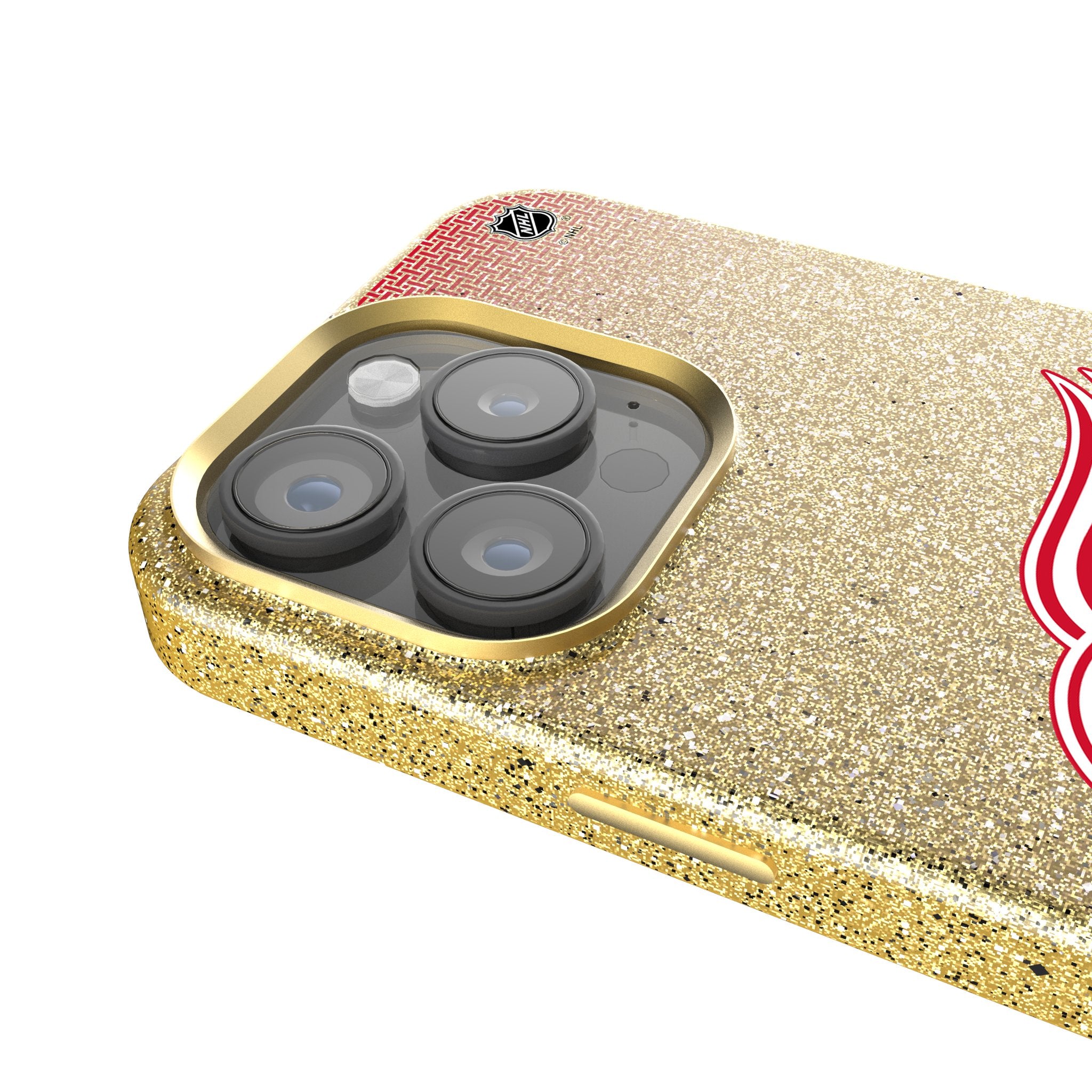 Detroit Red Wings Rhinestone Bling Phone Case for Apple iPhone 14/13/12/11 - Sparkling Glamorous Design for Hockey Fans - Perfect for Games, Parties & Everyday Use