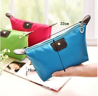 FOK 1 Piece Women's Makeup Bag - Waterproof Cosmetic Organizer with Hanging Hook, Travel Toiletry Pouch for Jewelry & Accessories (Yellow) - Perfect for Gym, Vacation & Daily Use