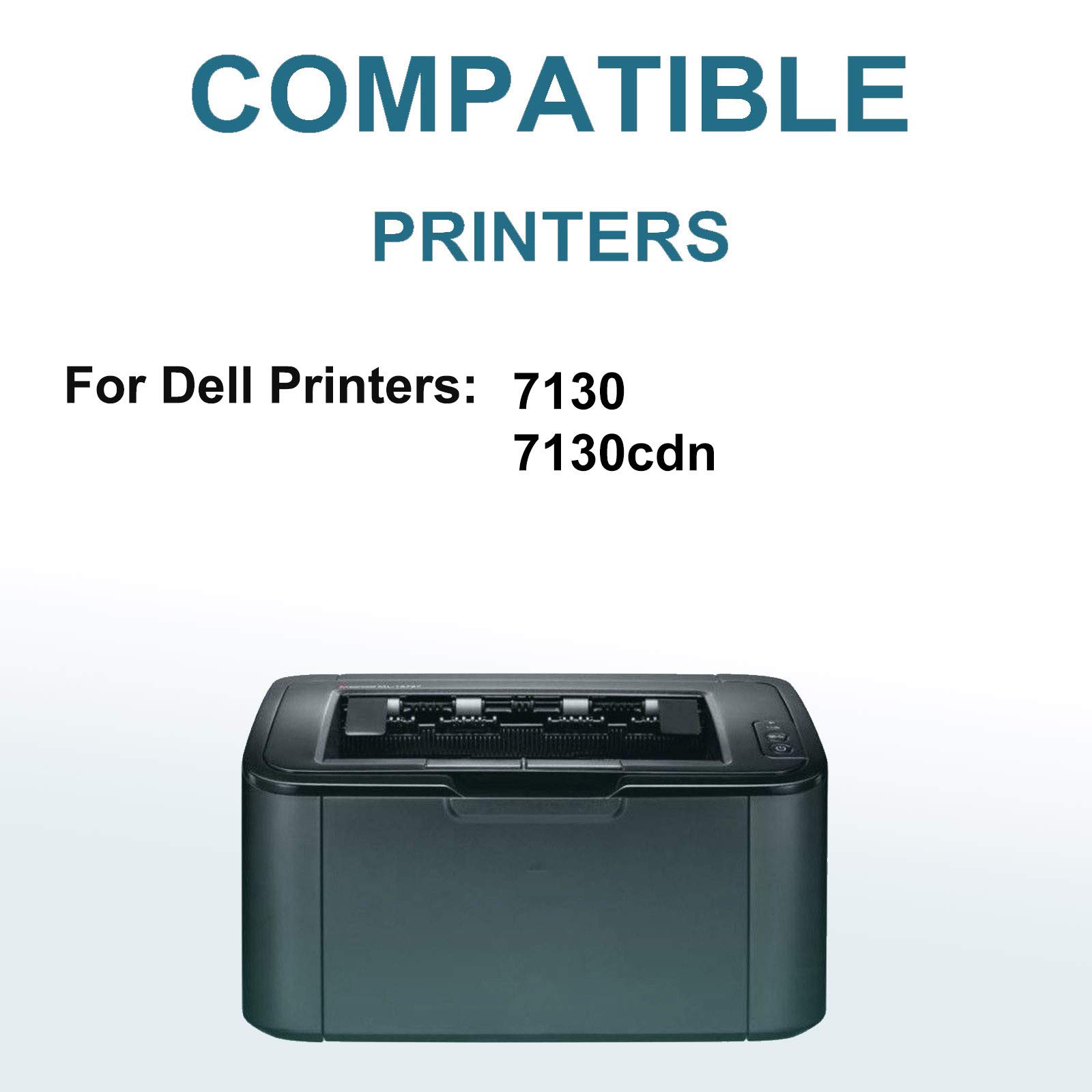 High Yield 330-6139 FRPPK Compatible Laser Toner Cartridge (1-Pack, Yellow) for Dell 7130 & 7130cdn Printers - Perfect for Office & Home Printing Needs