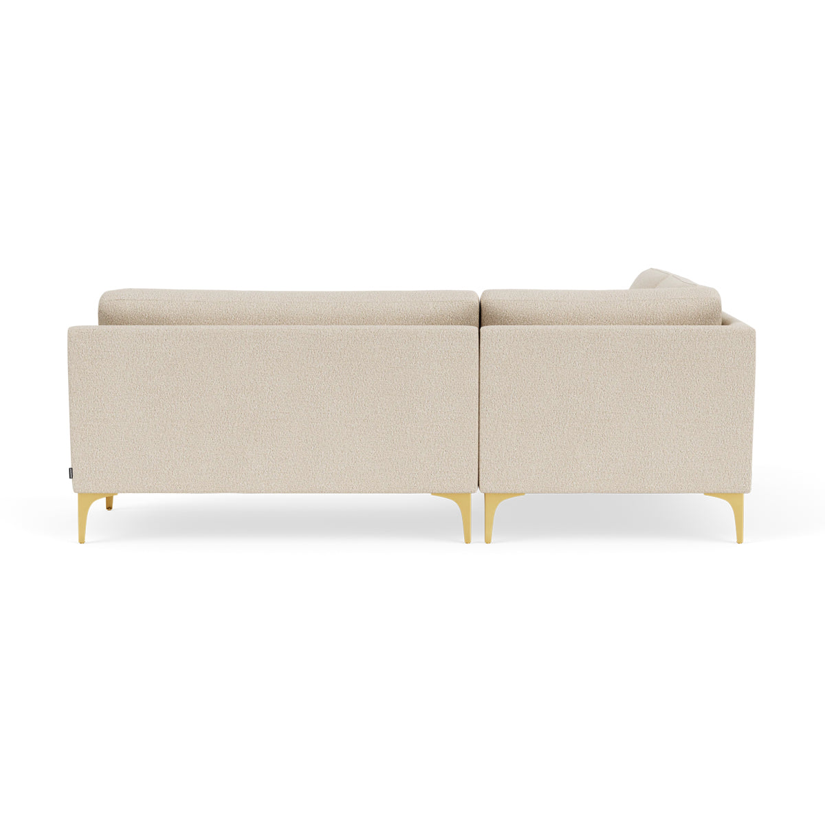 Astha Boucle Left Corner Sofa - Modern L-Shaped Sectional Couch for Living Room, Lounge & Office - Soft Fabric Upholstery, Comfortable Seating for Home Decor
