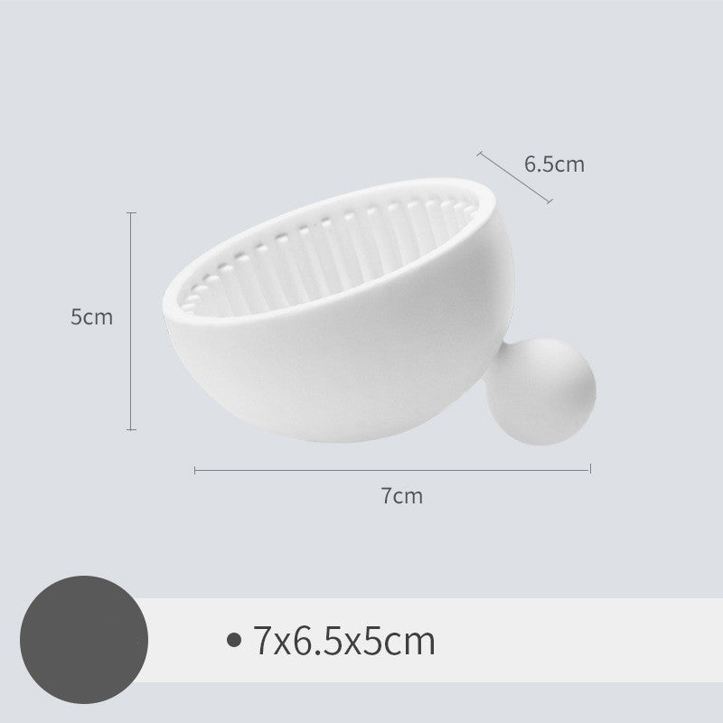Premium Small Ball Makeup Brush Cleaner - Gentle & Effective Cosmetic Tool Cleaning Sponge for Daily Makeup Brush Care - Perfect for Home & Professional Use