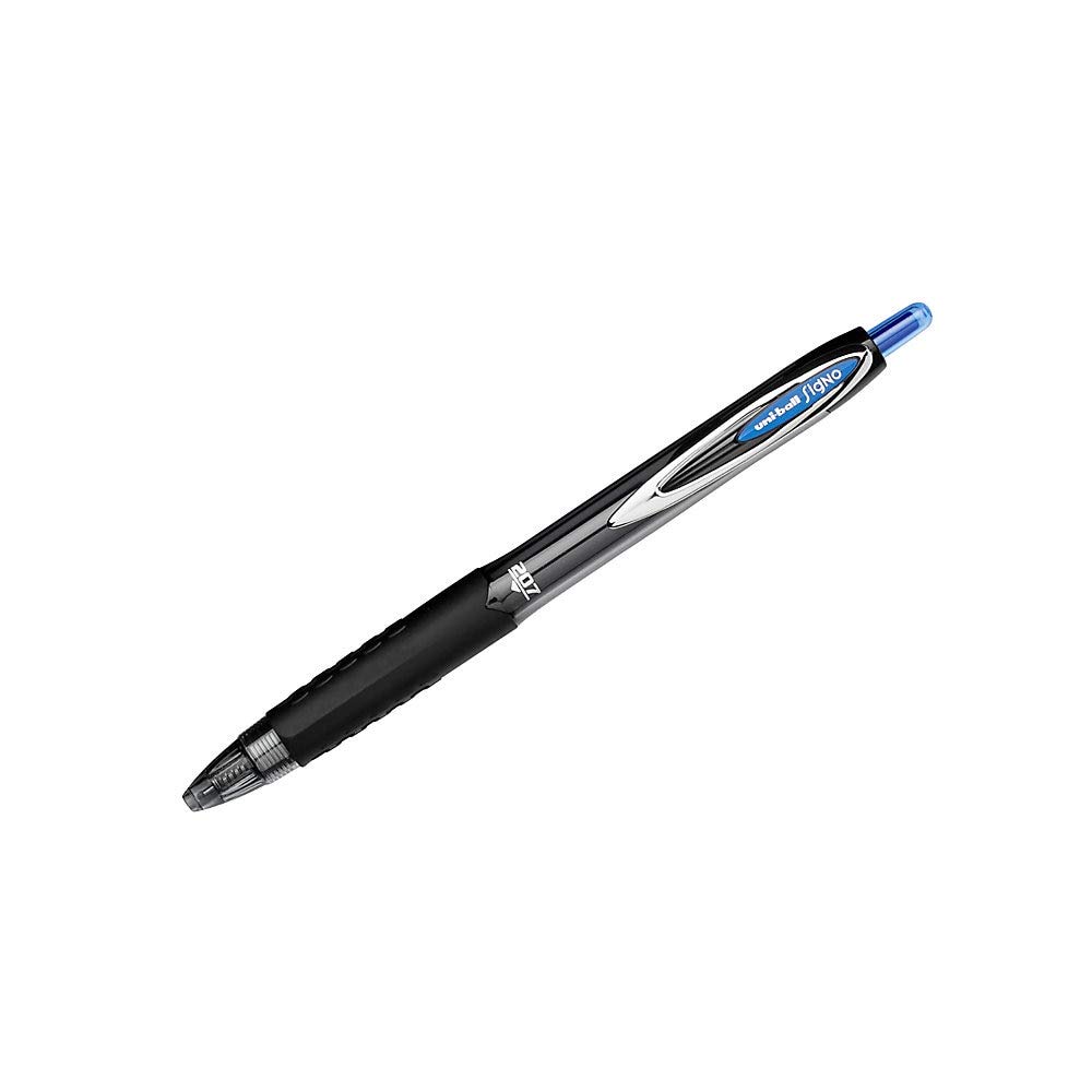 Uniball Signo 207 Needle Gel Pen 12 Pack - 0.7mm Medium Blue Gel Ink Pens for Smooth Writing | Office Supplies, School, Note Taking & Journaling | Ballpoint, Colored & Fine Point Pens by Uniball
