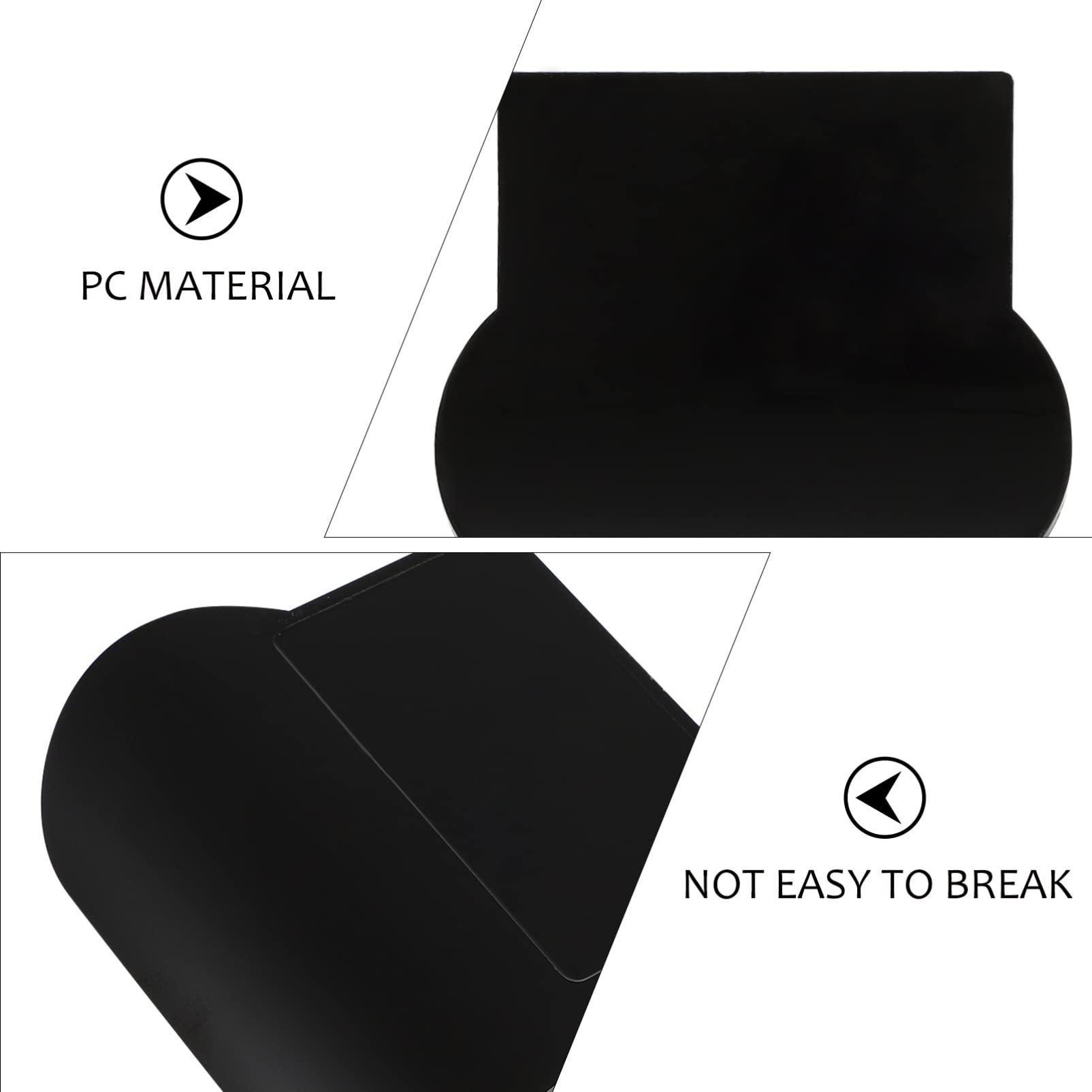 DOITOOL 4-Pack Toilet Seat Cover Lifters - Durable Bathroom Accessories for Home, Office, Hotel & Restaurant - Black (Ideal for Hands-Free Hygiene & Easy Cleaning)
