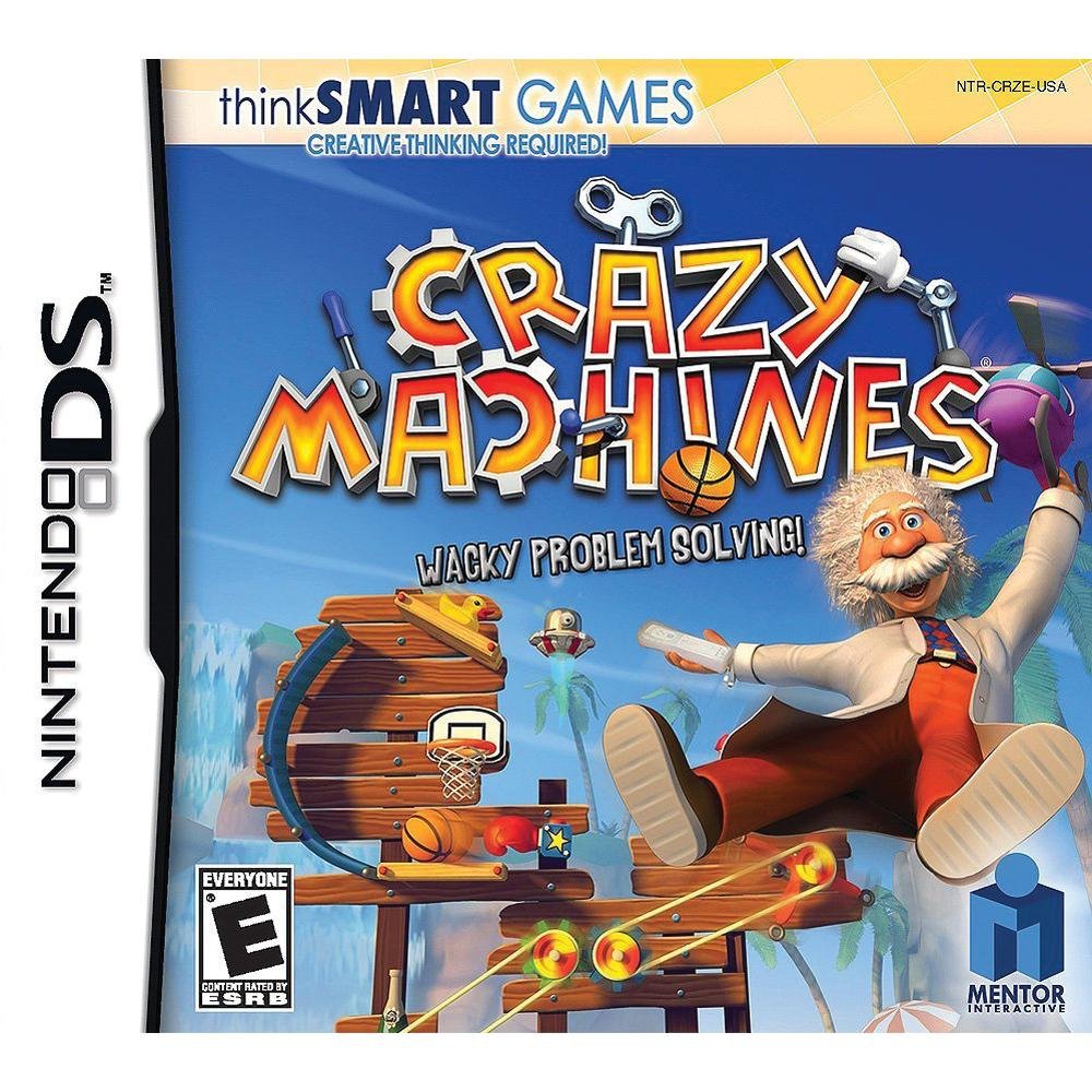 thinkSMART Crazy Machines Puzzle Game for Nintendo DS - Fun Brain Teasers & STEM Learning for Kids & Adults