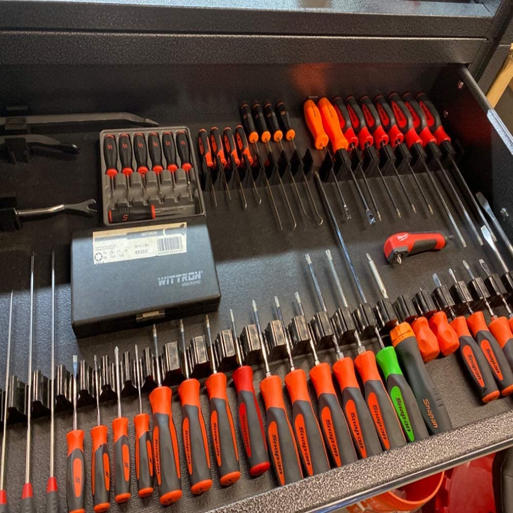 Pro Series 4.0 Rubber Magnetic Modular Screwdriver Holder - Tool Box Organizer for Professional & DIY Mechanics | Durable Tool Storage Solution | Perfect for Garage, Workshop & Automotive Repair