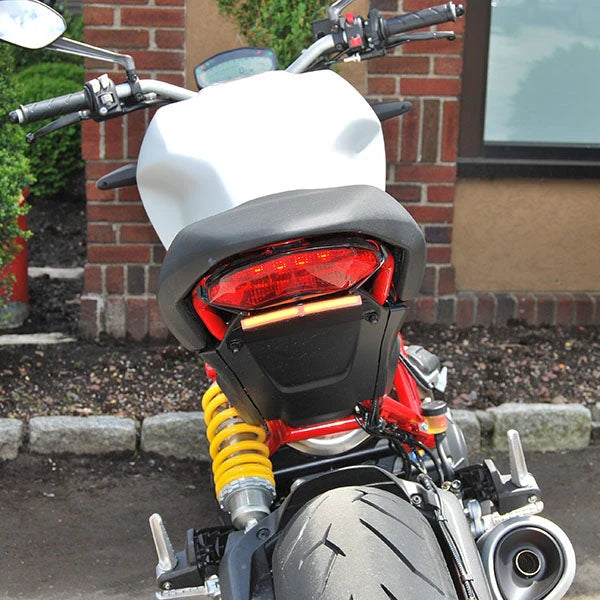 Ducati Monster 821 Fender Eliminator Kit for 2018-Present Models - Motorcycle Tail Tidy & License Plate Relocator for Street Legal Compliance & Clean Look