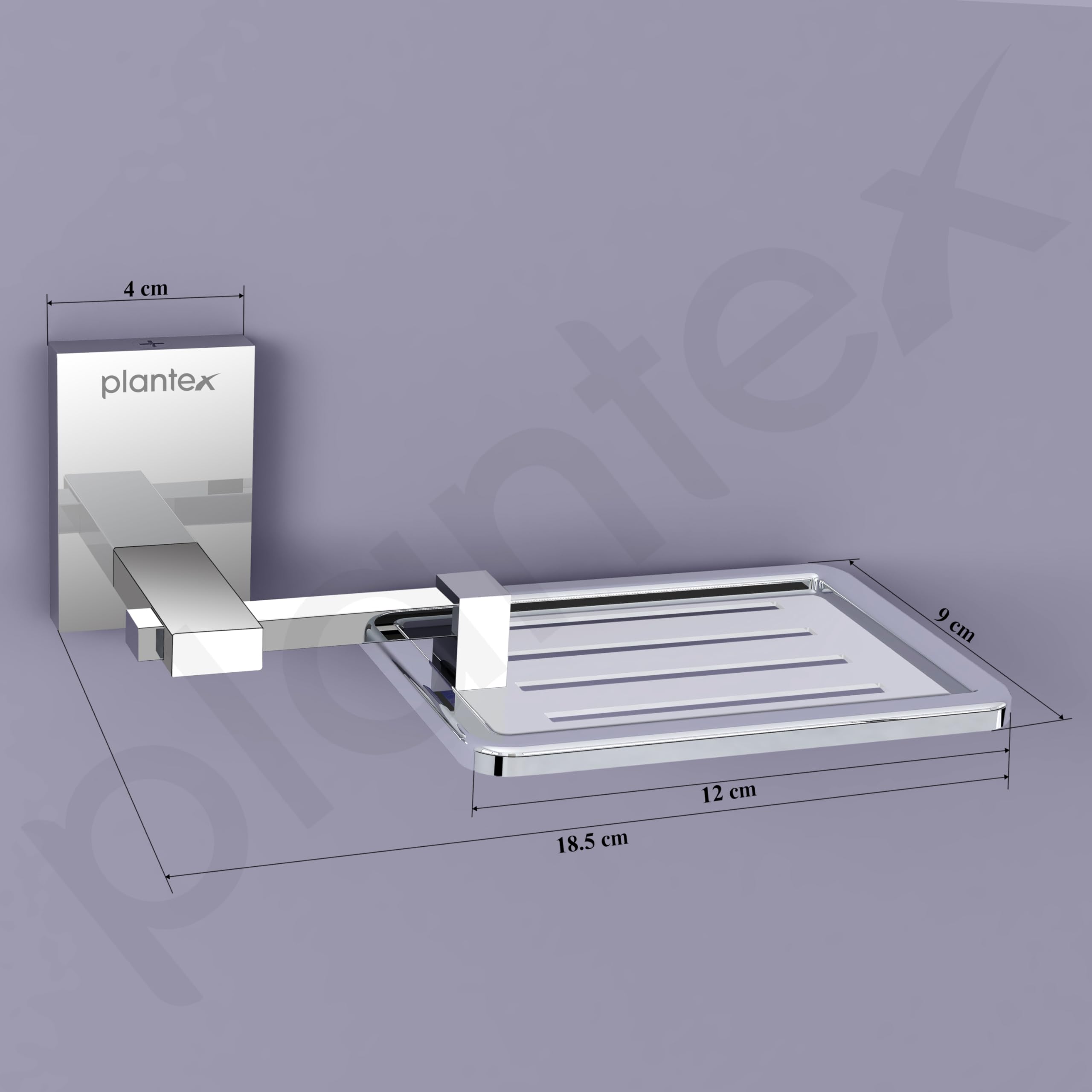 Plantex 304 Stainless Steel Soap Holder Stand - Chrome Bathroom Soap Tray & Soap Dish for Sink, Shower, and Wash Basin - Rustproof Soap Stand for Kitchen & Bathroom Accessories - Perfect for Home, Hotel, and Spa Use