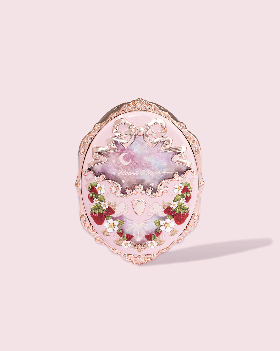 Flower Knows Strawberry Rococo Embossed Blush - Soft Pink Cheek Makeup for Natural Glow | Perfect for Everyday Wear & Special Occasions