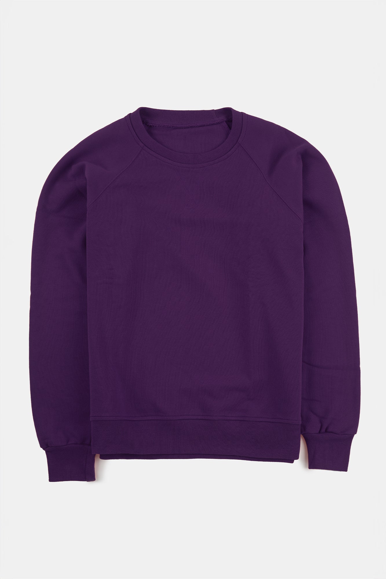 Men's Raglan Sweatshirt - Soft Cotton Pullover Hoodie in Purple | Casual Streetwear & Loungewear for Everyday Comfort