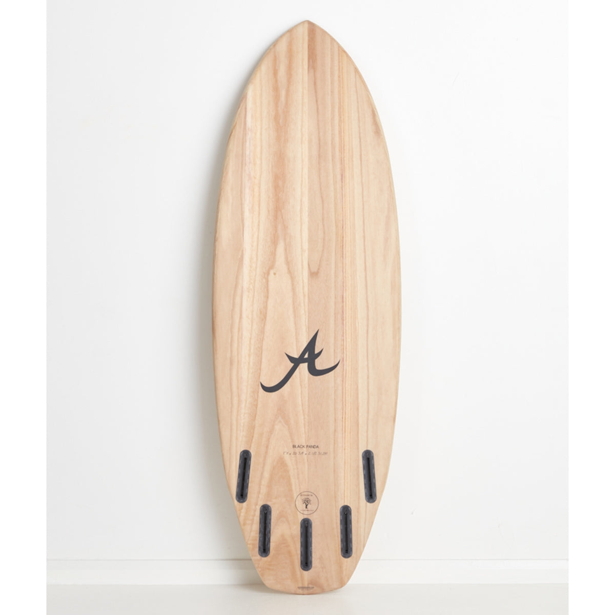 Aloha Black Panda 6'0 Surfboard with Ecoskin Clear FCS2 Fin System - Perfect for Wave Riding & Beach Adventures