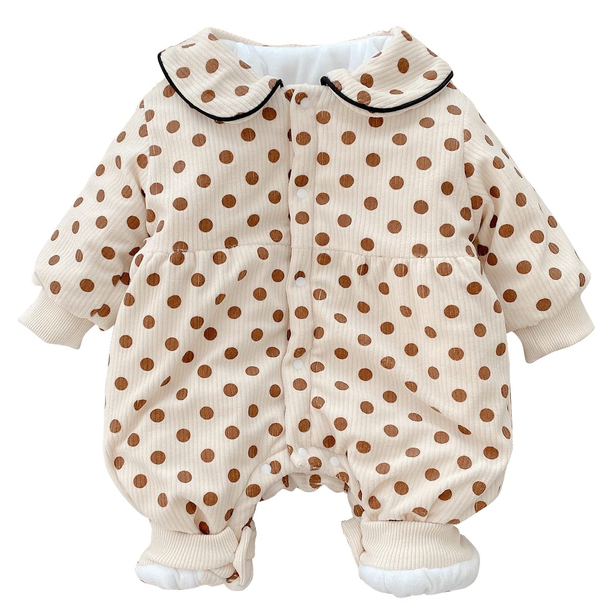 Newborn Baby Boys Girls Romper Jumpsuit - Soft & Warm One-Piece Outfit for Fall Winter | Perfect for Daily Wear, Photo Shoots & Family Gatherings