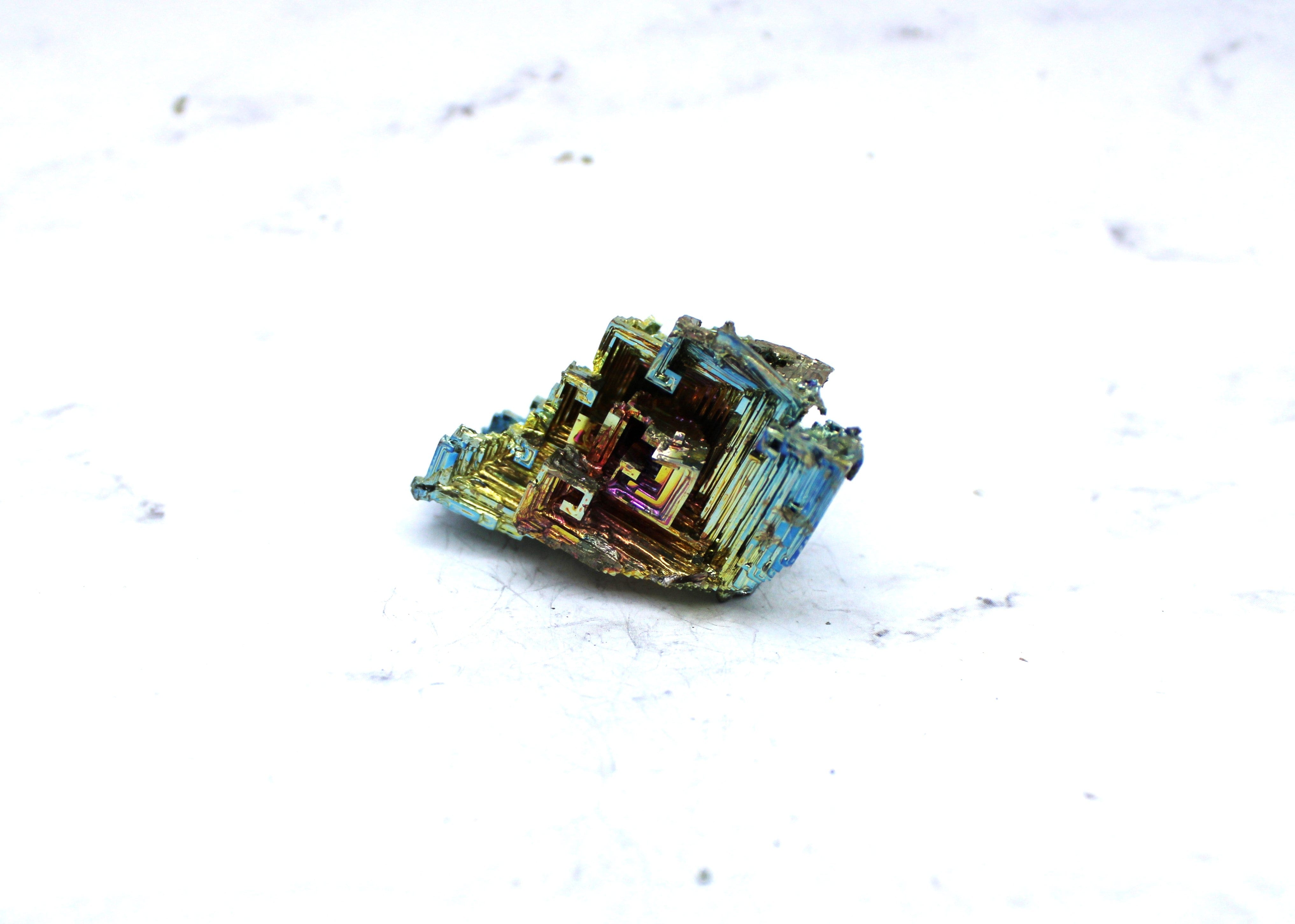 Bismuth Specimen - Natural Rainbow Metallic Crystal for Collectors & Science Enthusiasts | Perfect for Home Decor, Jewelry Making & STEM Education