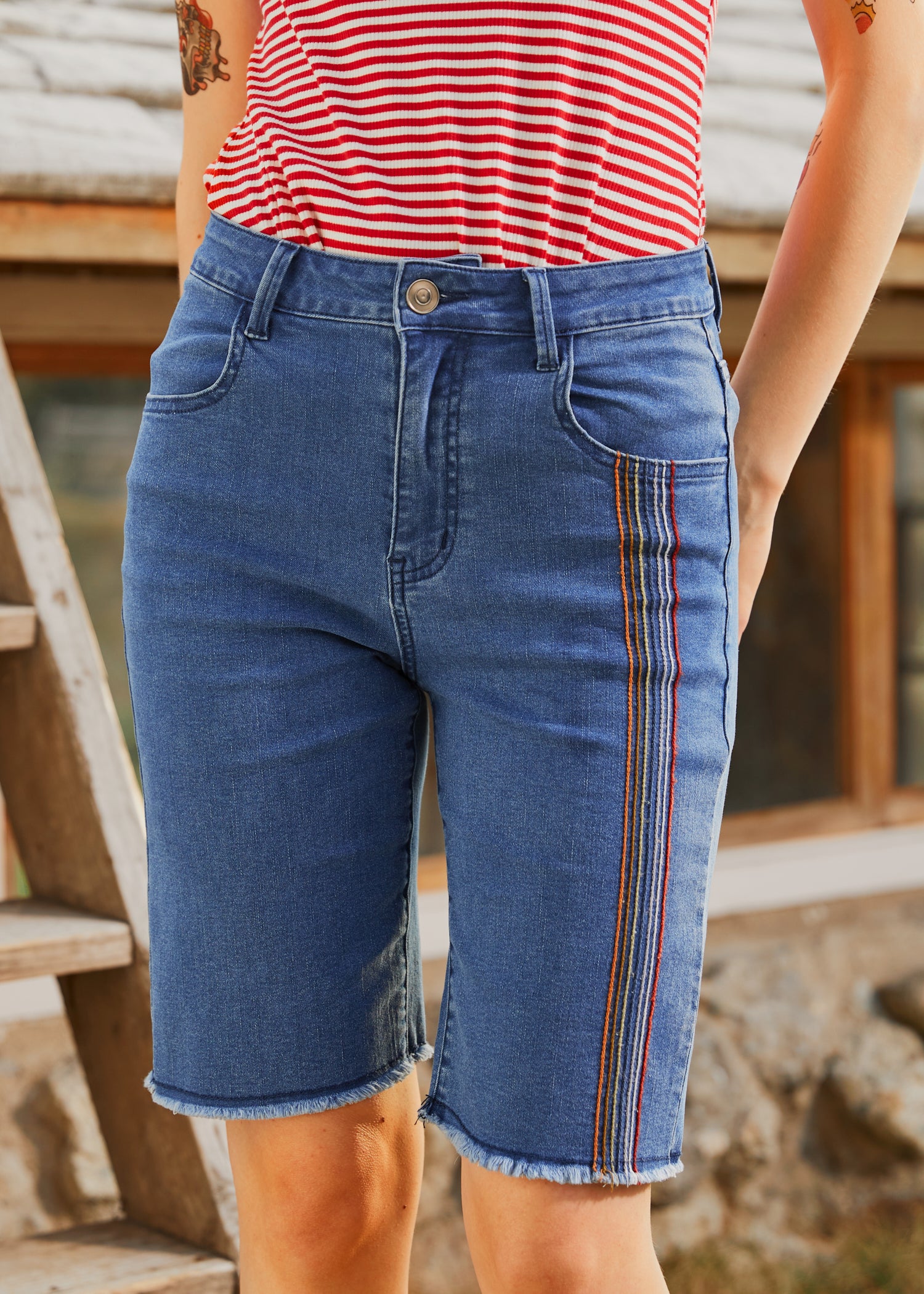 Just Bloomed Bermuda Shorts for Women - Comfortable & Stylish Summer Casual Shorts - Perfect for Beach, Travel & Outdoor Activities